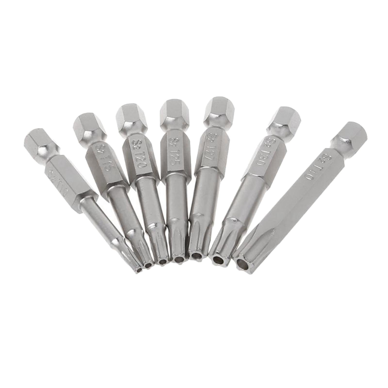 2x7Pcs Screwdriver Drill Bits 1/4 Hex Shank for Electric Screwdrivers"