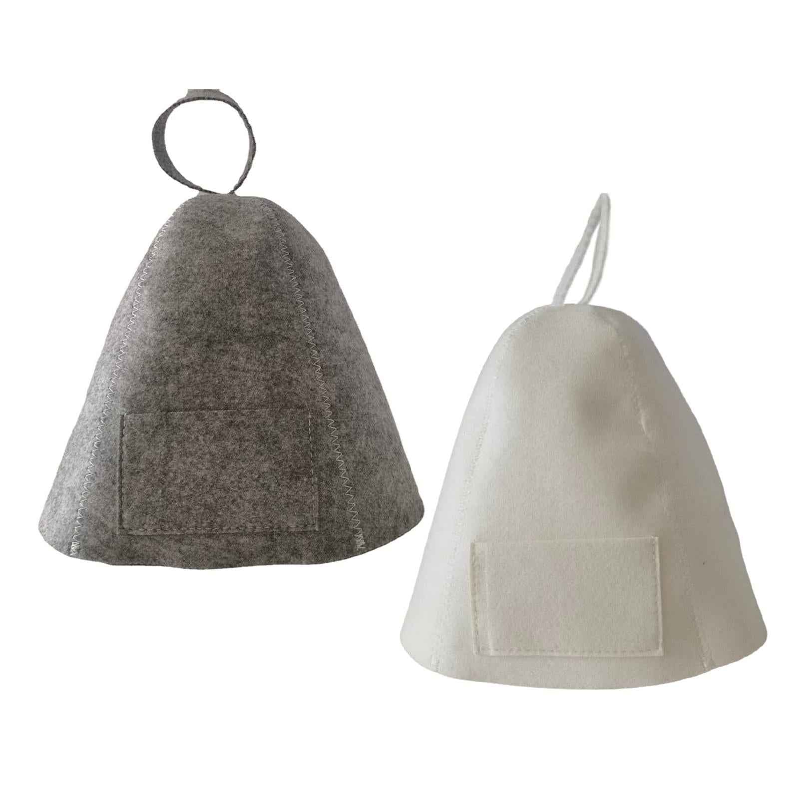 Sauna Hat Head Protection Steam Room Hat for Shower Woman & Man Gray