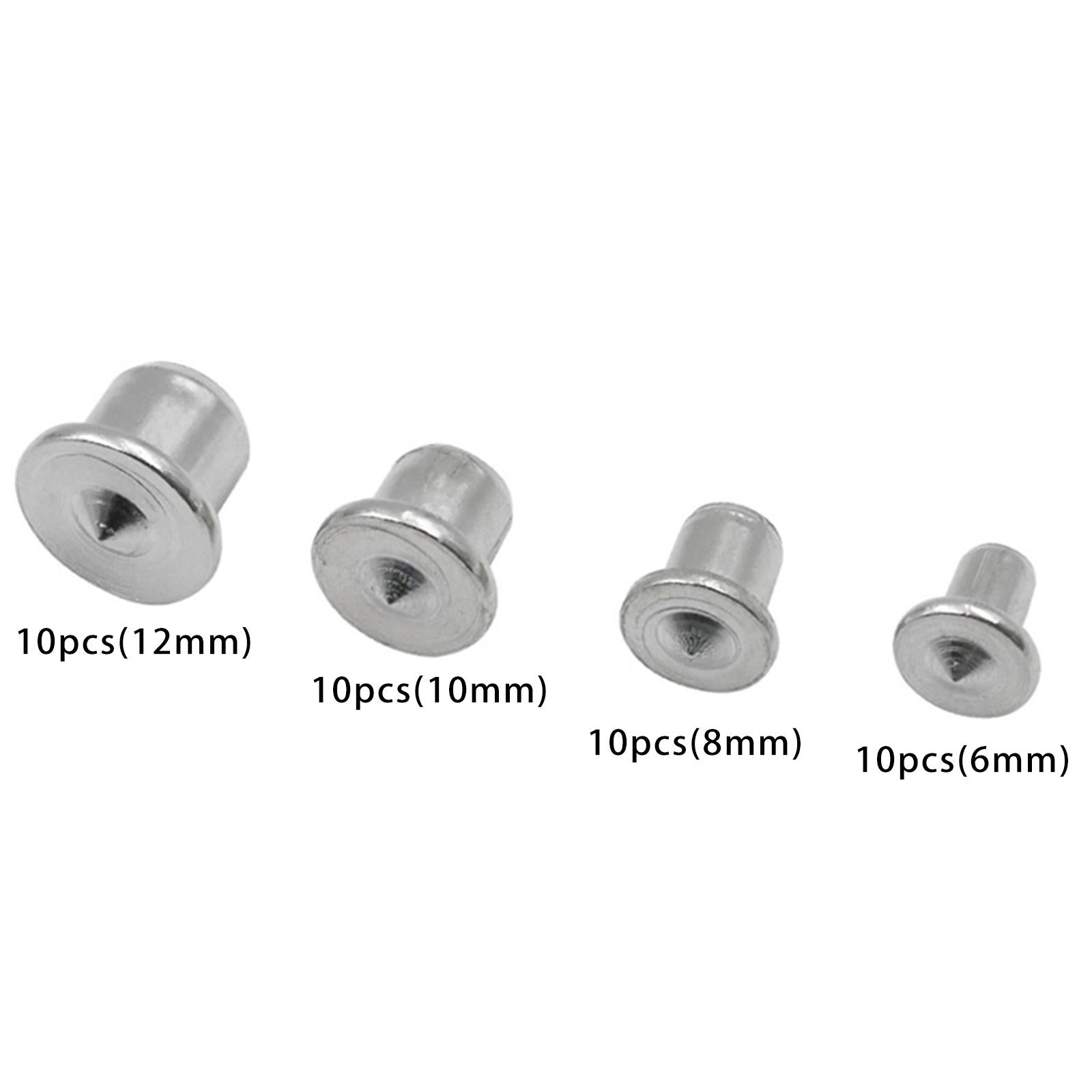 3x10Pcs Portable Center Dowel Pins Dowel Drill Points Pin for Woodworking 6mm