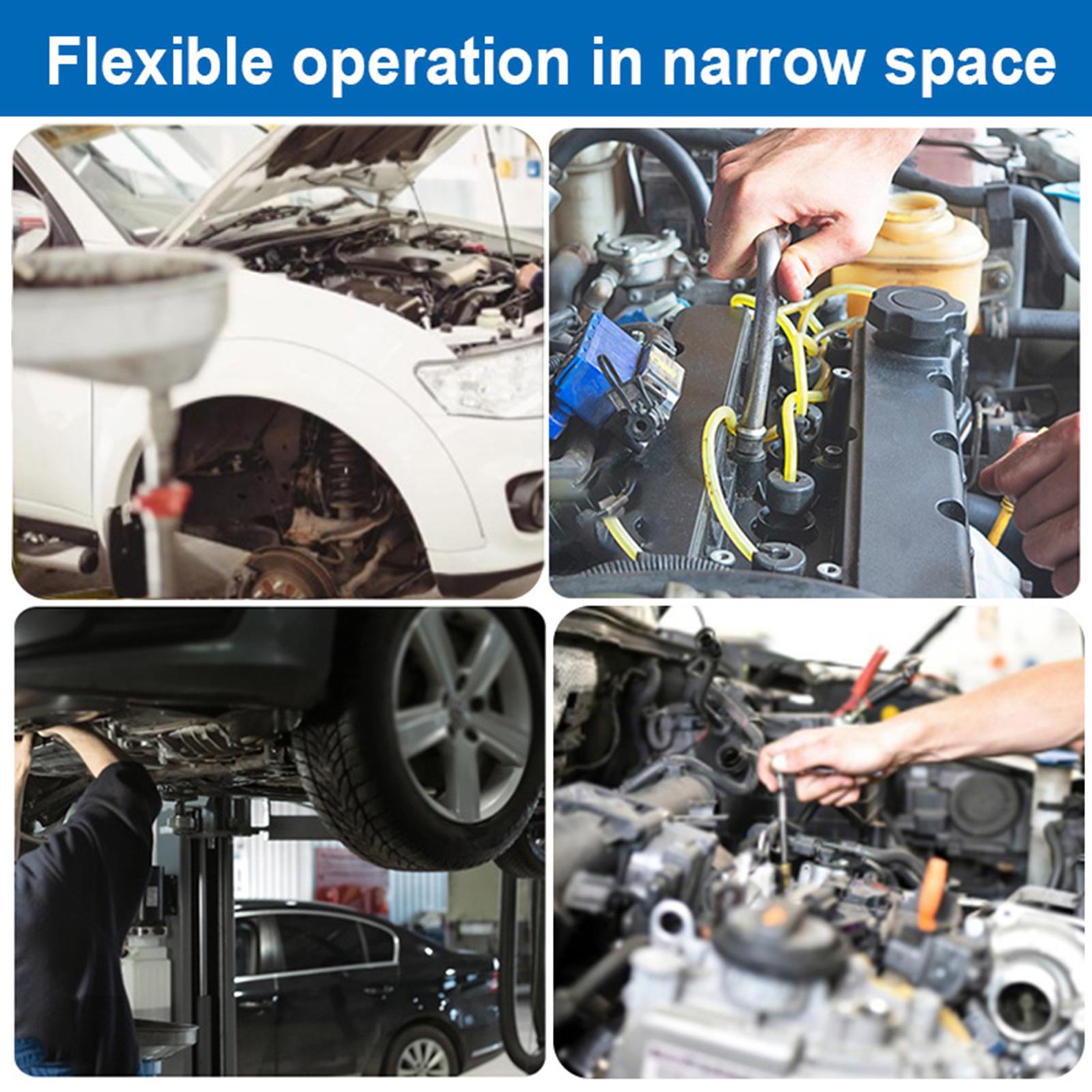 2xDurable Flexible Socket Extension Ratchet CR V for Car Repairing Driver 1/4