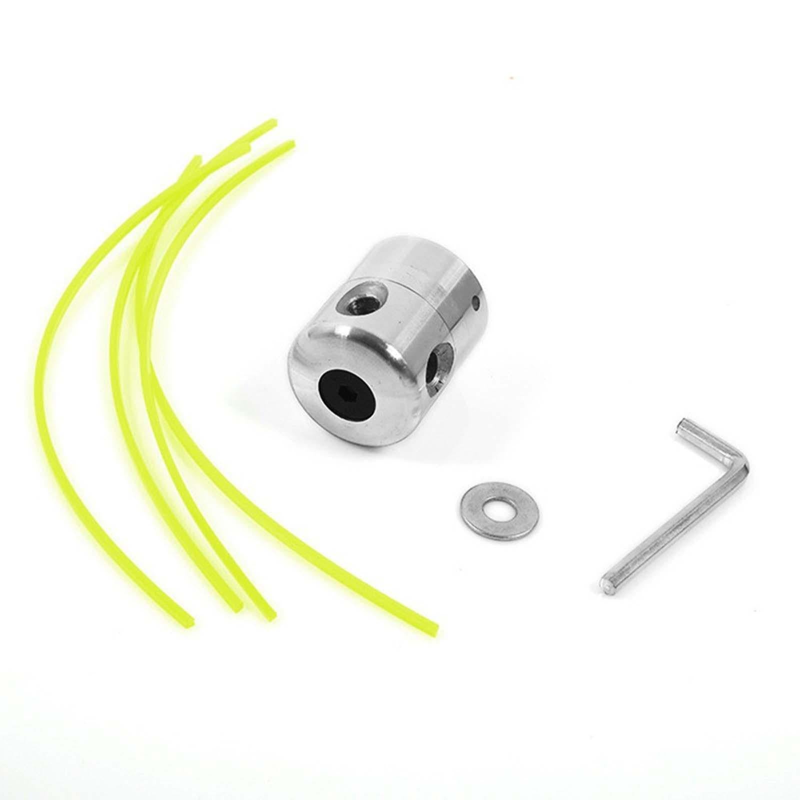 2xAluminium Trimmer Head Spool Set with 4 Mower Rope Convenient to Change
