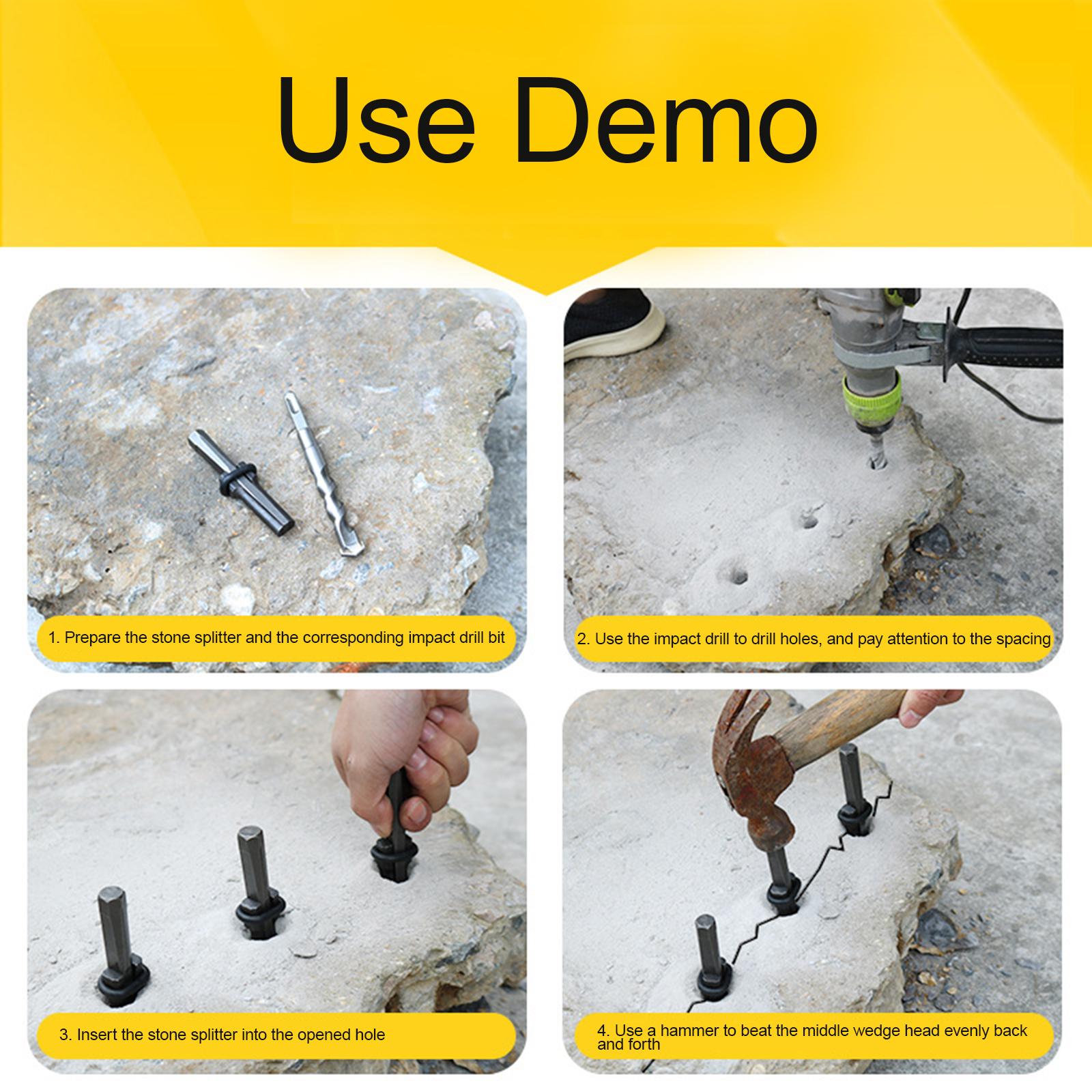 2xstone Splitter Hand Tools use Heavy Duty stone