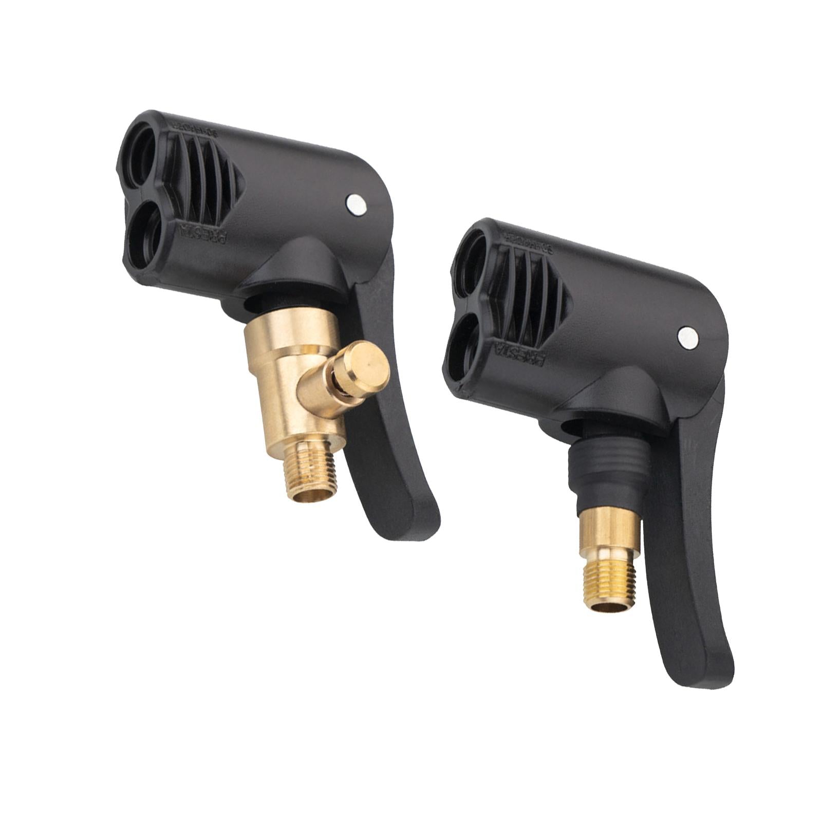 3xCar Tire Air Inflator Hose Nozzle Dual Threads Supplies Repair Parts Accs Deflated