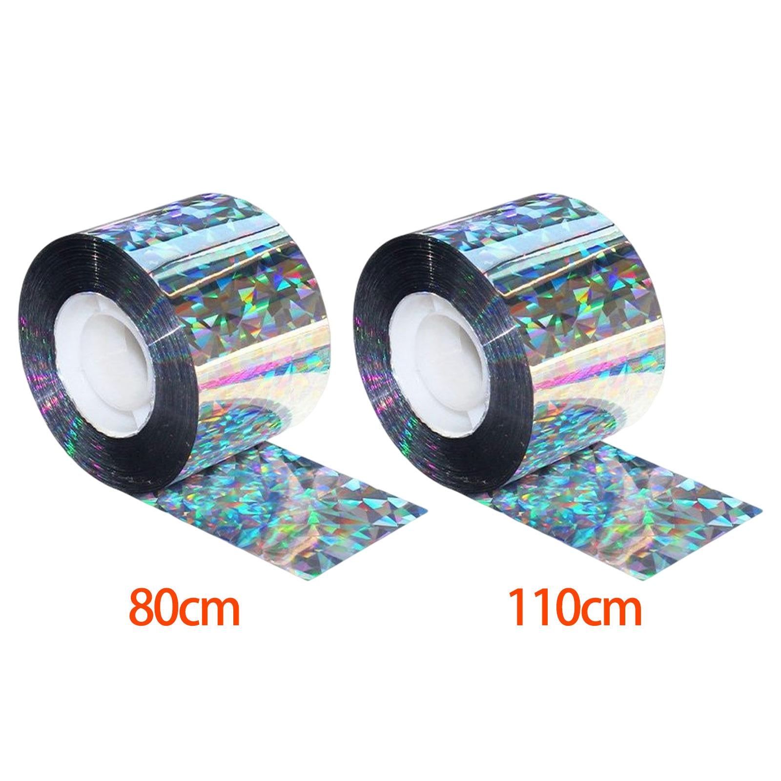 4xBird Scare Tape Keep Reflective Flashing Double Sided for Garden Outdoor 80cm