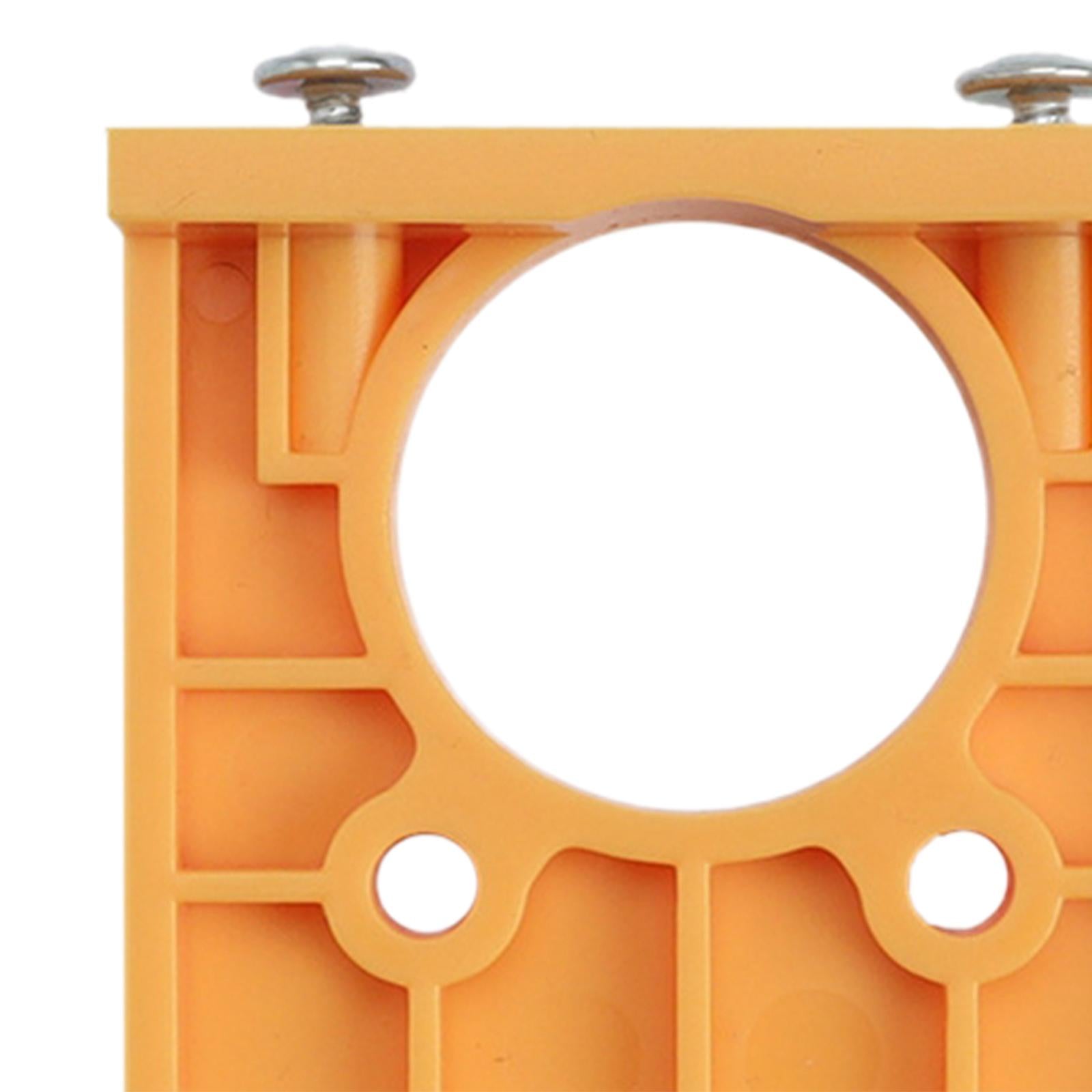 4xHinge Boring Jig Wood Furniture Hole Jig Guide for Carpenter Woodworking Yellow