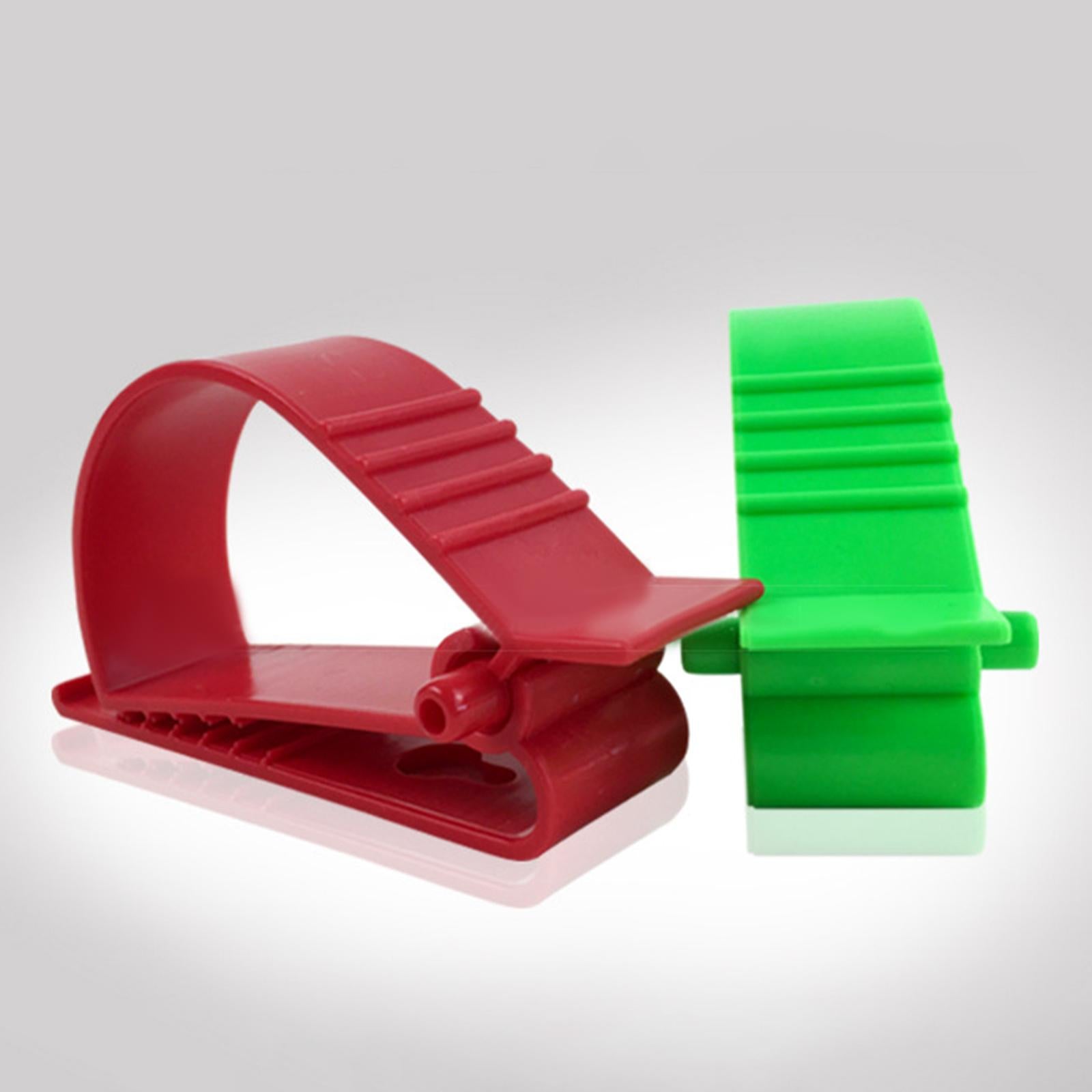 2xMultifunctional Belt Clamp Premium Labor Protection for Helmet Keychain Red