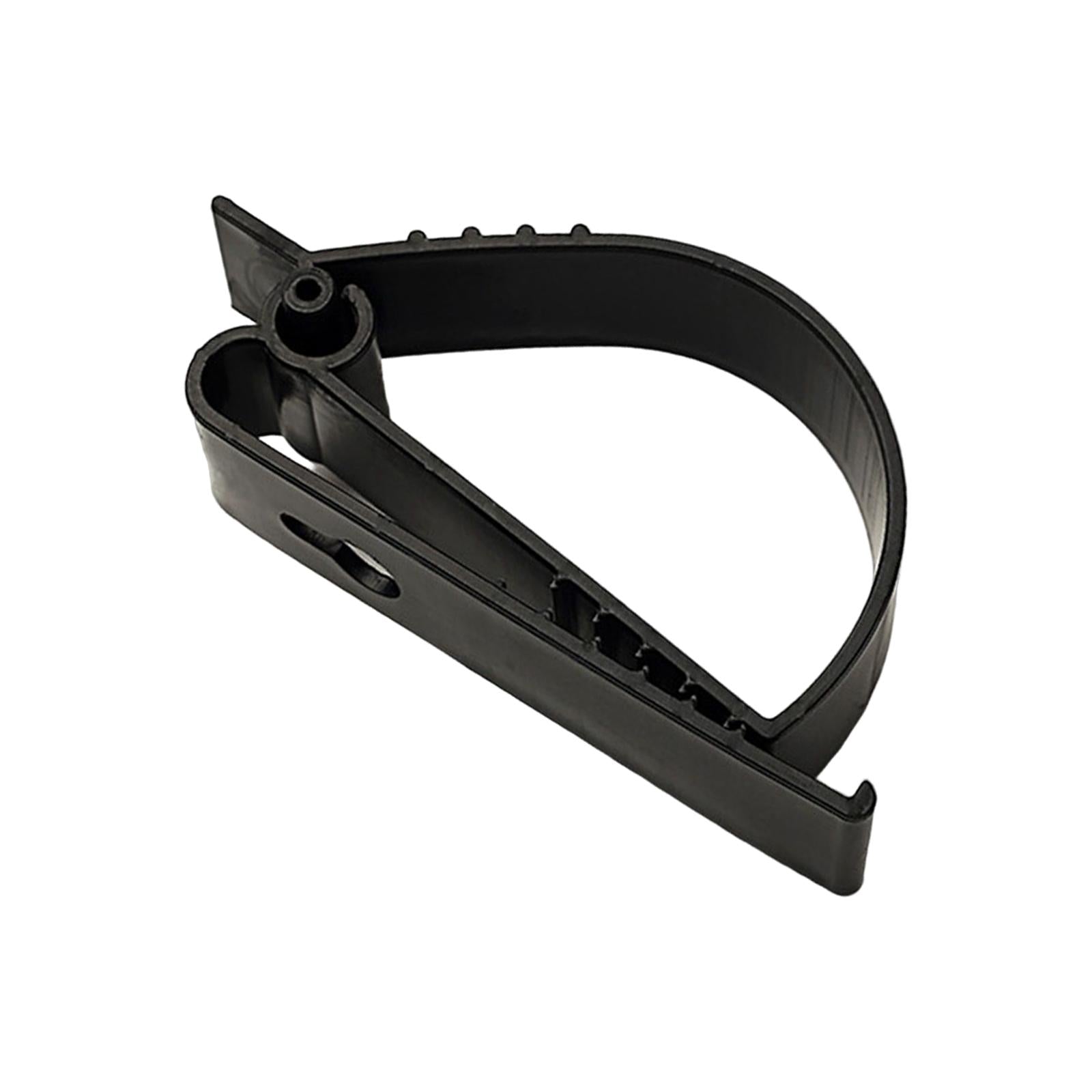 4xMultifunctional Belt Clamp Premium Labor Protection for Helmet Keychain Black