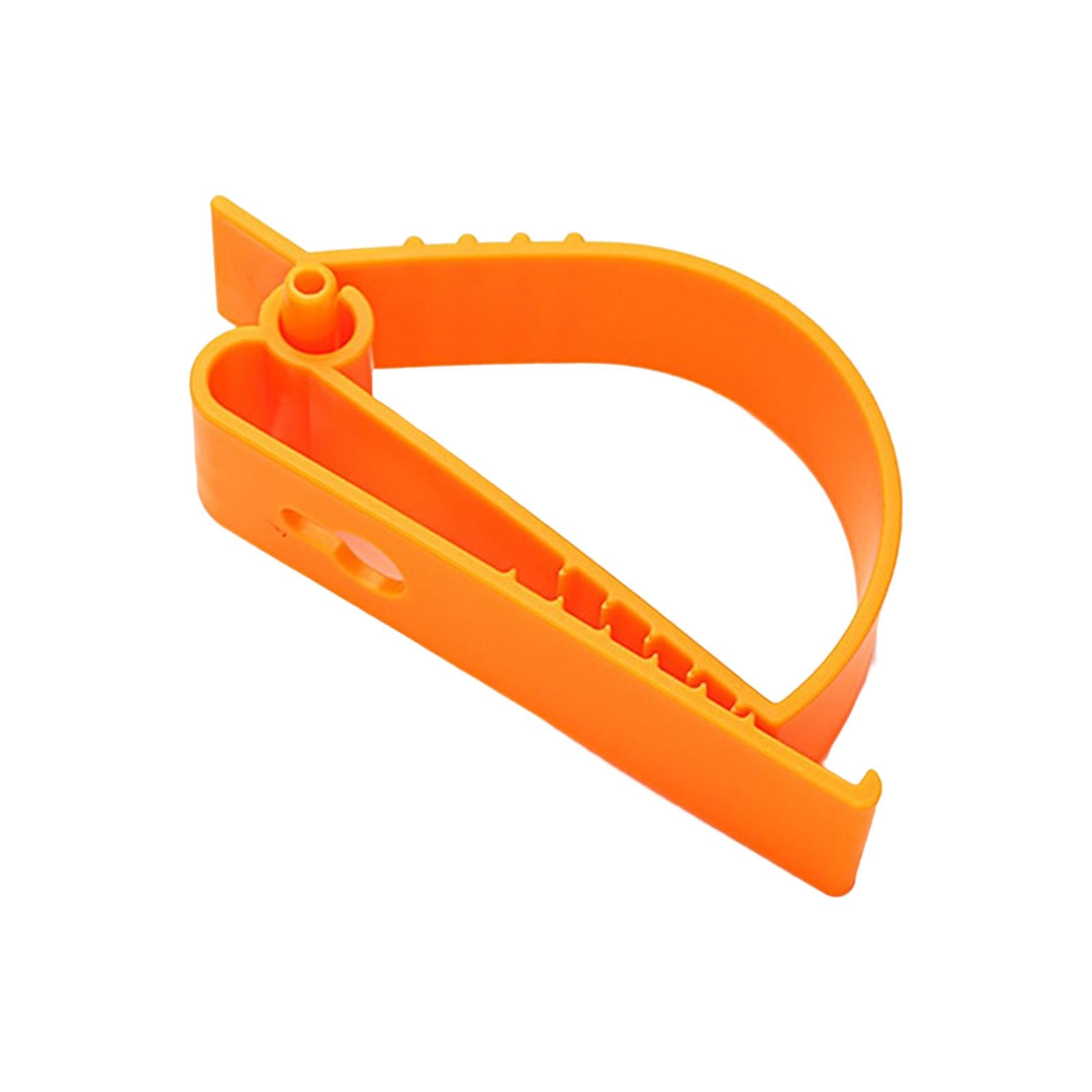 3xMultifunctional Belt Clamp Premium Labor Protection for Helmet Keychain Orange