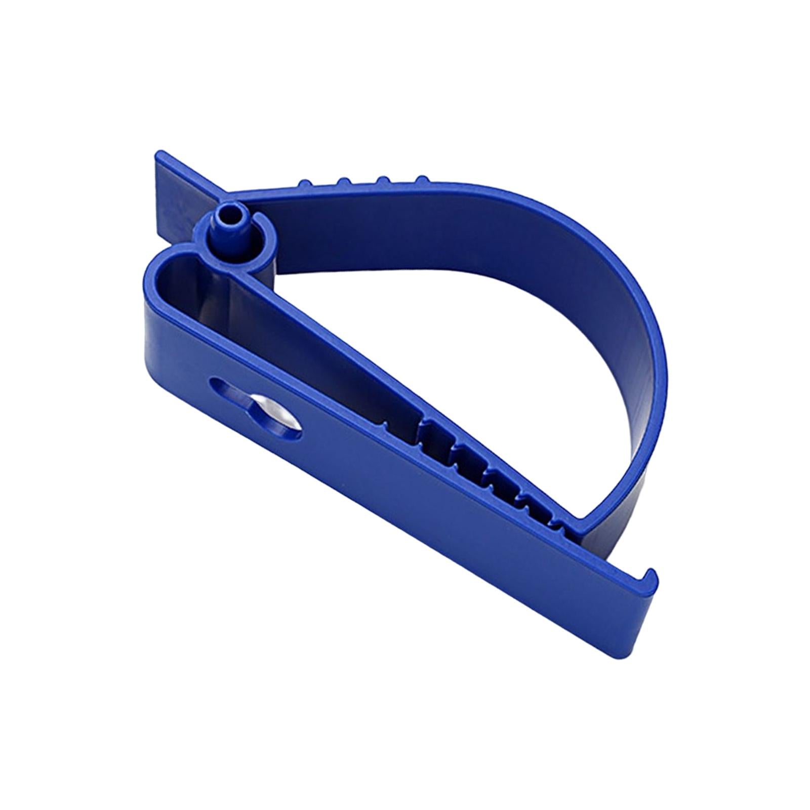 2xMultifunctional Belt Clamp Premium Labor Protection for Helmet Keychain Blue