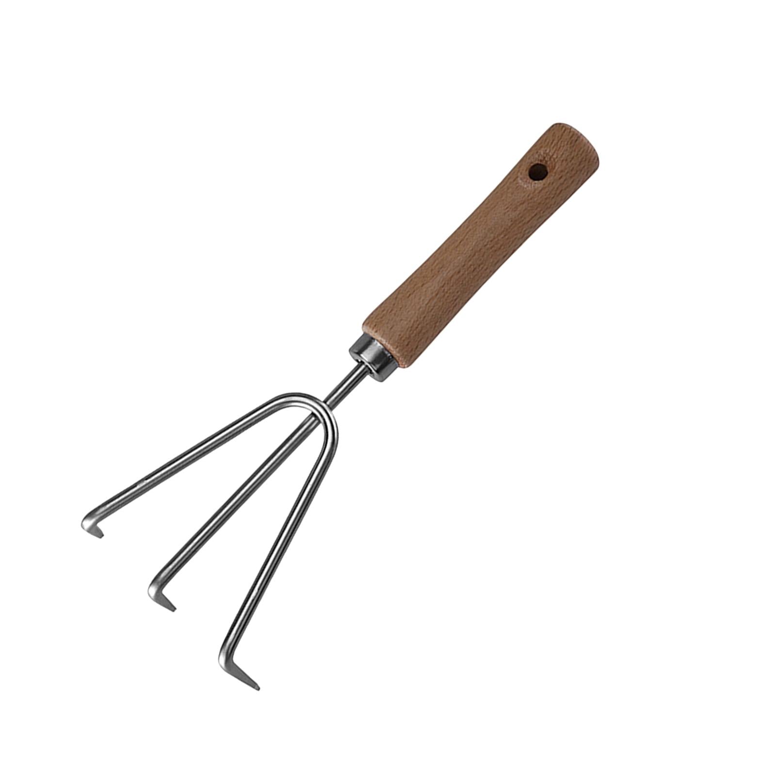 3xMultifunctional Gardening Tool Manual Hand Weeding Removal for Courtyard Rake