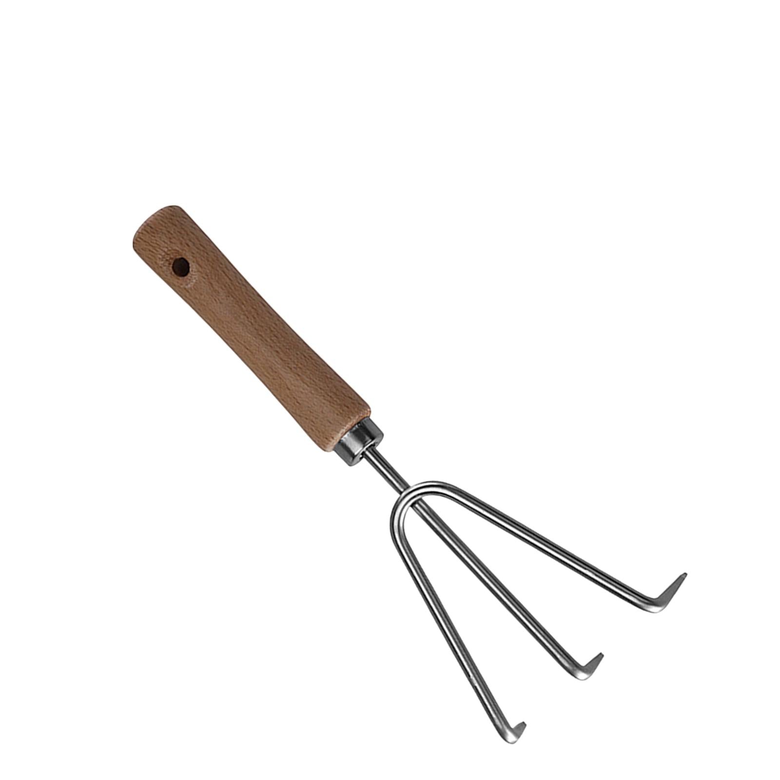 2xMultifunctional Gardening Tool Manual Hand Weeding Removal for Courtyard Rake