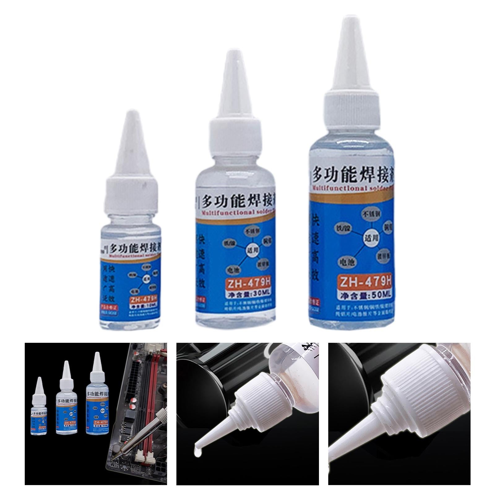 3xSoldering Flux Welding Flux Soldering Flux Liquid for Repairing Iron Copper 10ml