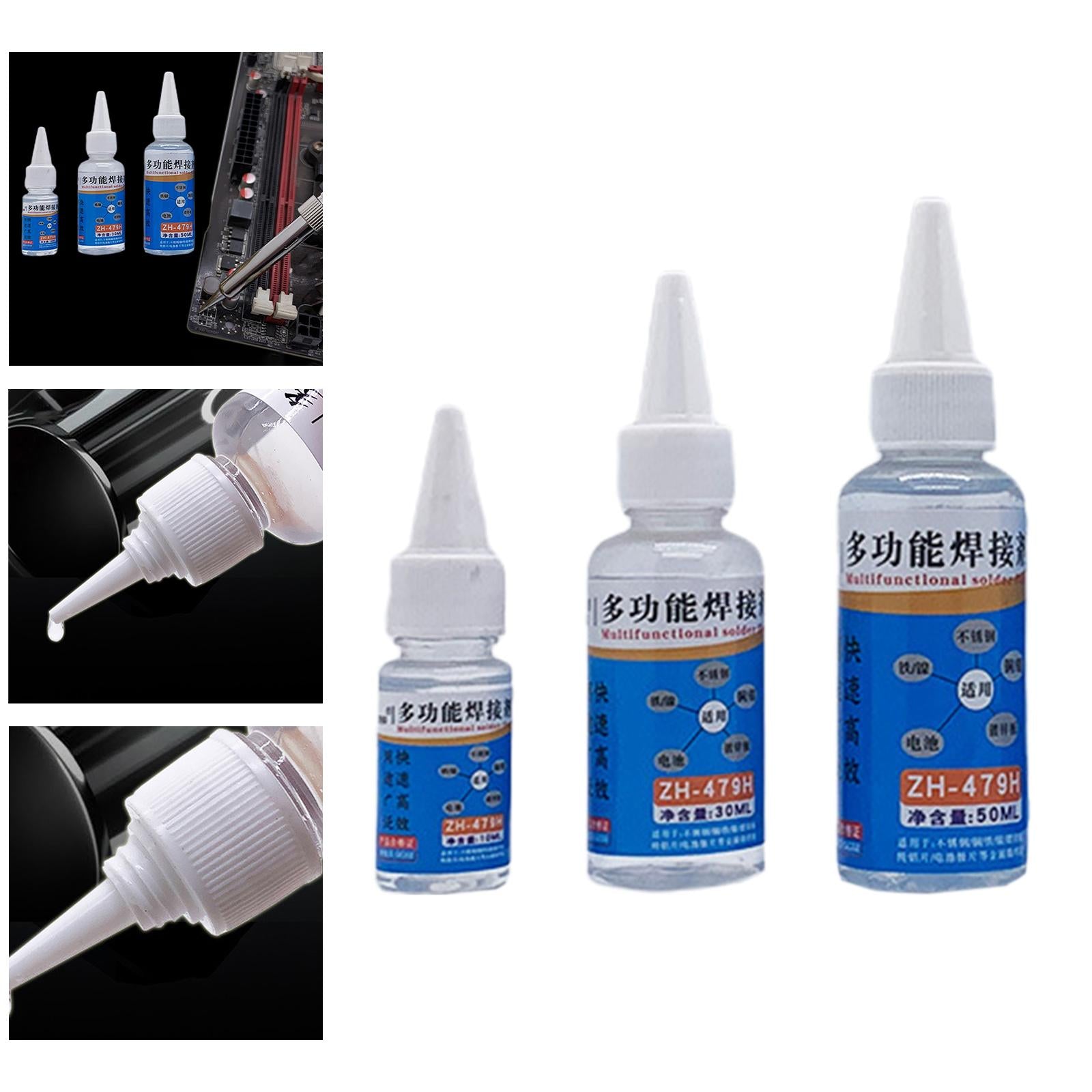 3xSoldering Flux Welding Flux Soldering Flux Liquid for Repairing Iron Copper 10ml
