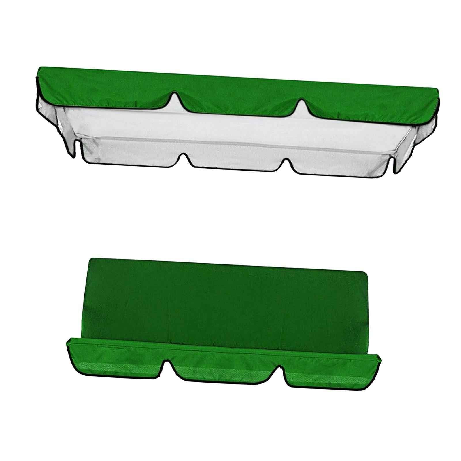 Patio Swing Canopy Durable Swing Seat Top Cover for Outdoor Porch Seat Swing Dark Green