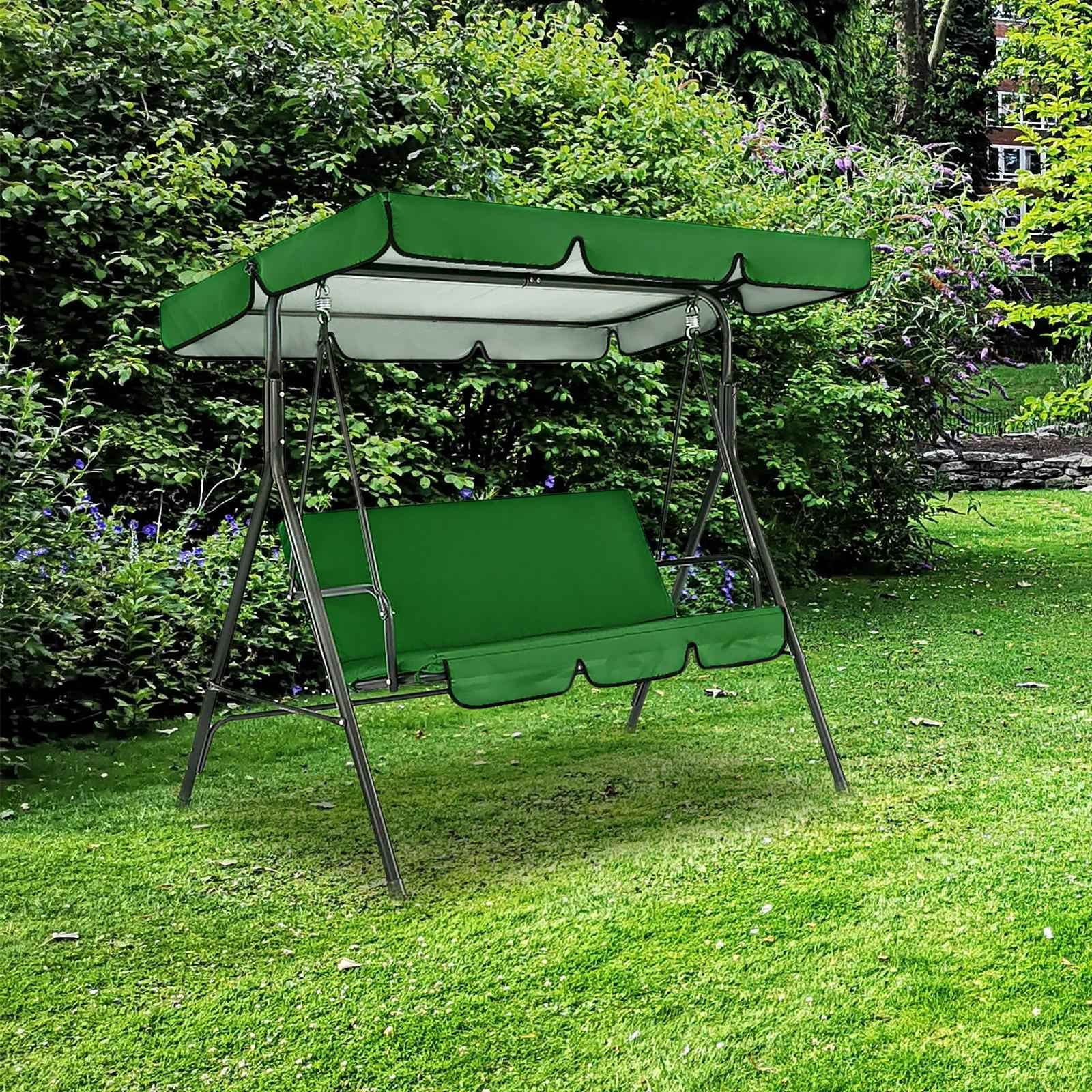 Patio Swing Canopy Durable Swing Seat Top Cover for Outdoor Porch Seat Swing Dark Green