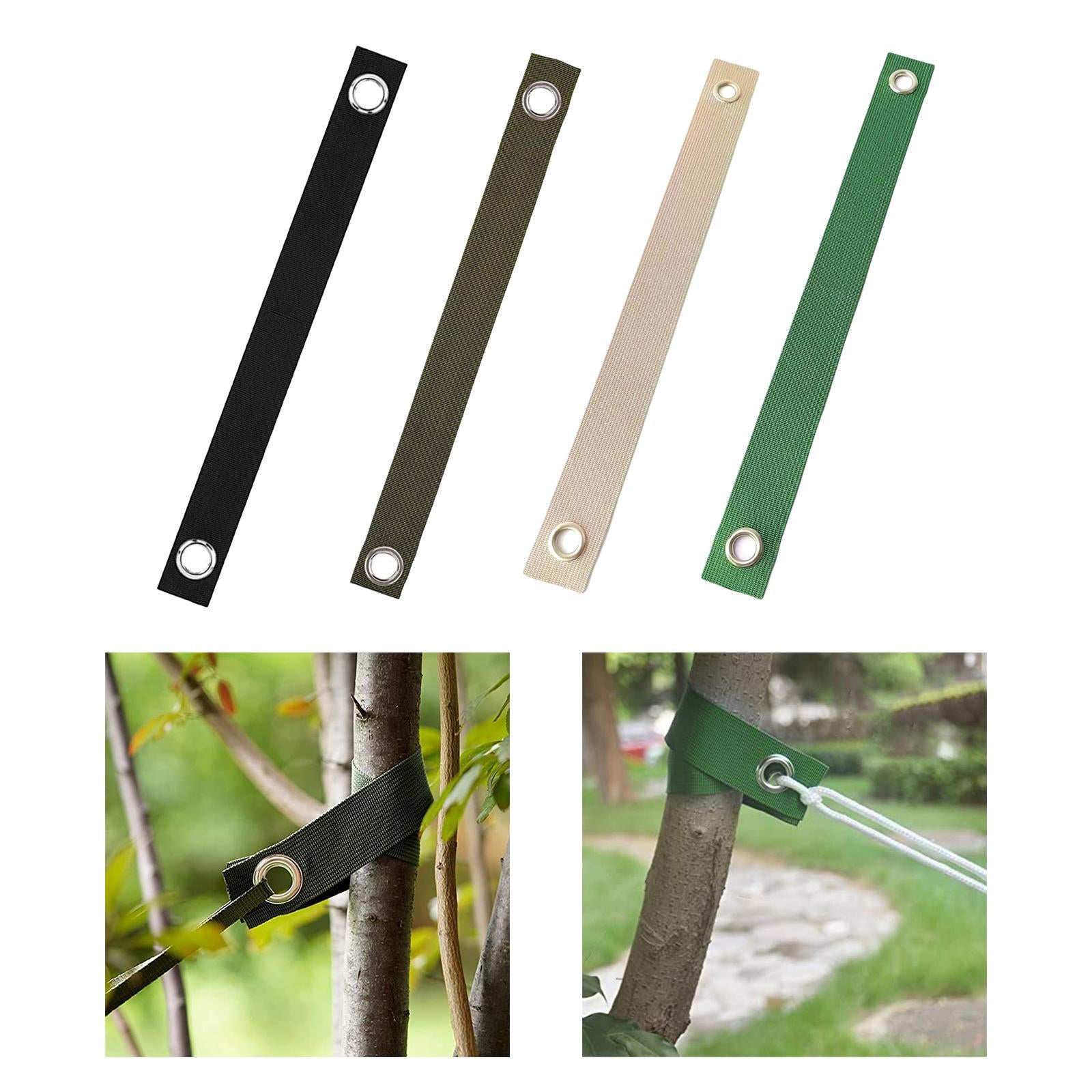 3xHammock Tree Straps Tree Straightening Straps for swing Seat Green