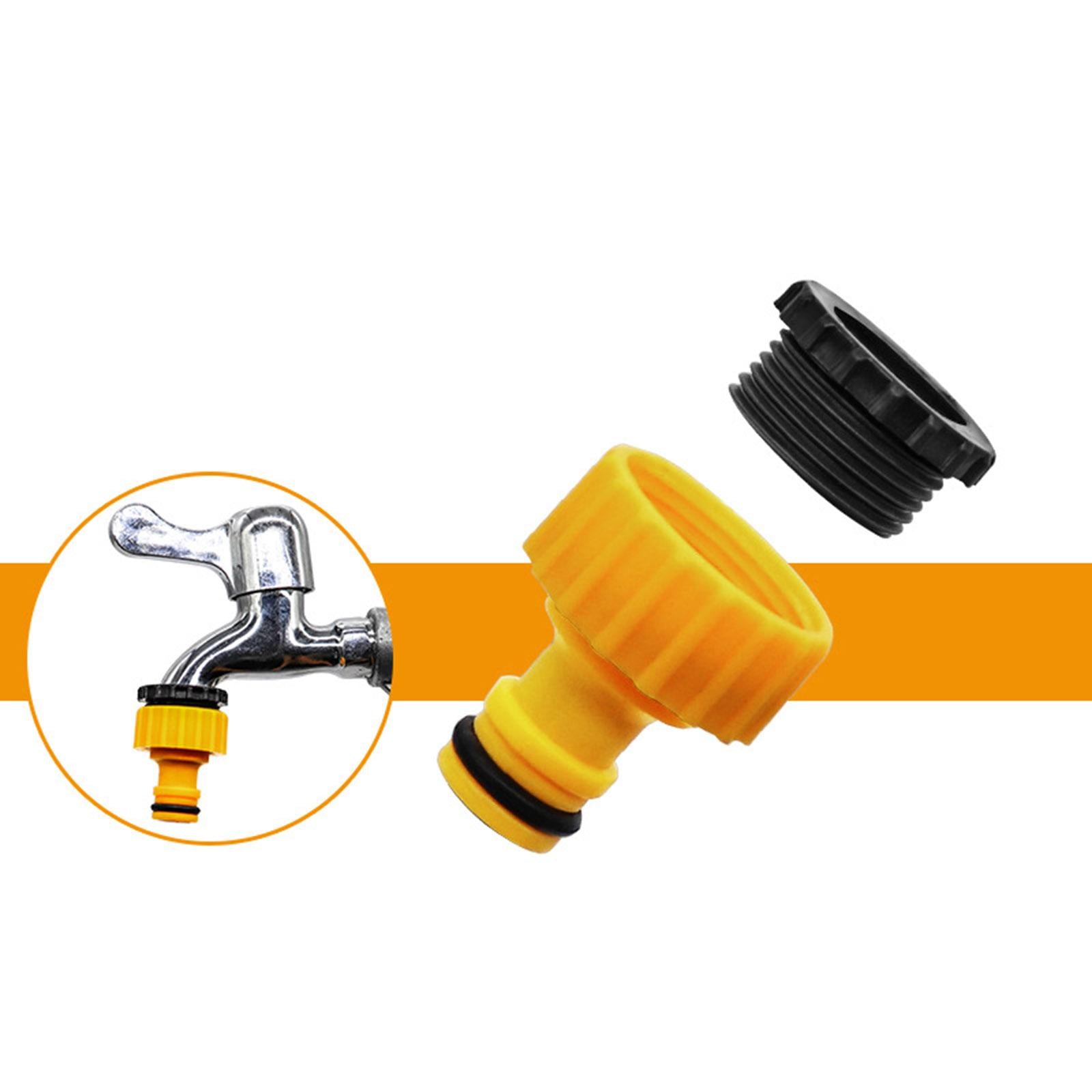 3x2x Hose Tap Connectors 3/4 1/2" Threaded Faucet Adapter for Lawn Patio Home"