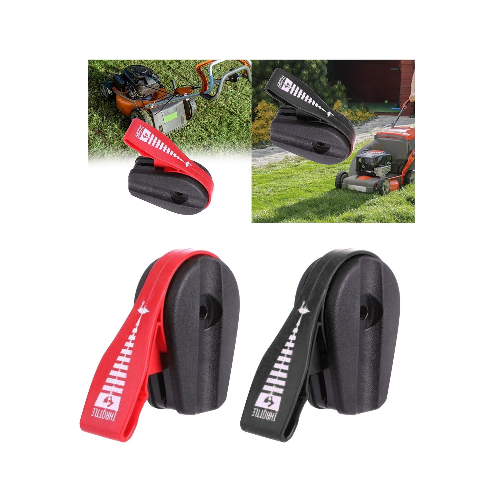 3xLawn Mower Throttle Lever for Lawnmowers Repair Throttle Control Heads black