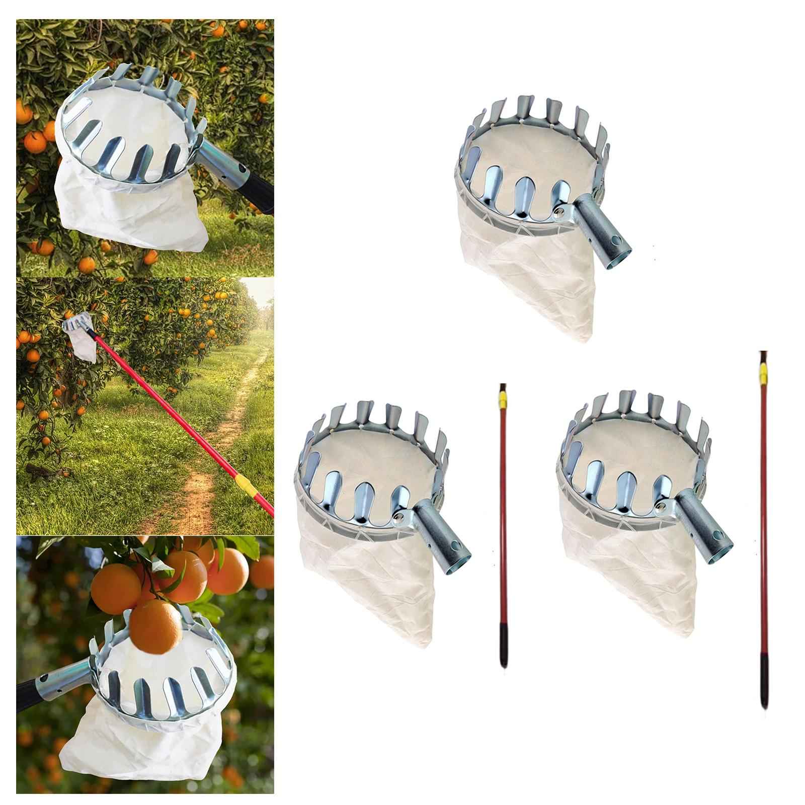 Fruit Picker Basket Labor Saving Fruit Catcher Device for Mango Peach Garden Fruit Picker