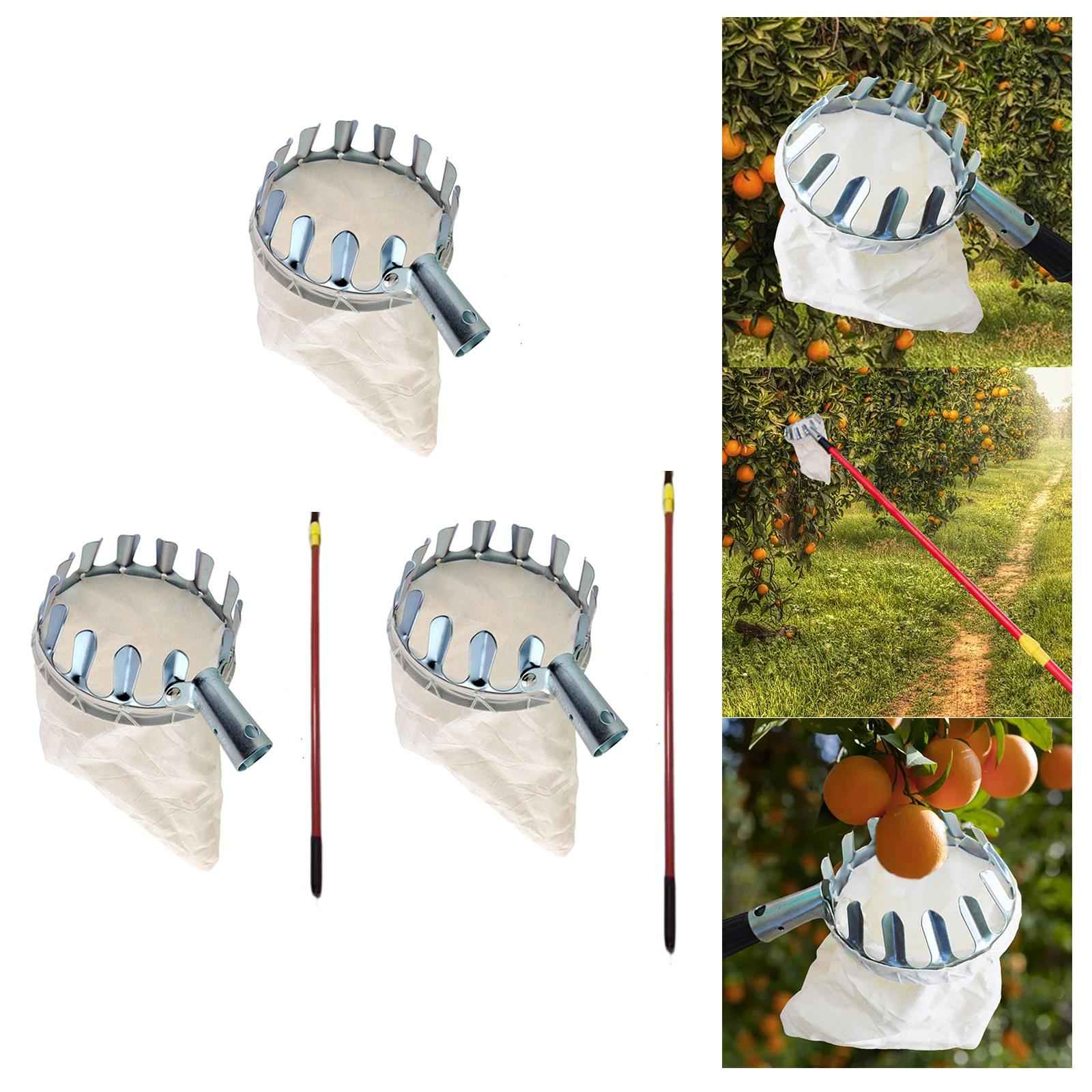 Fruit Picker Basket Labor Saving Fruit Catcher Device for Mango Peach Garden Fruit Picker