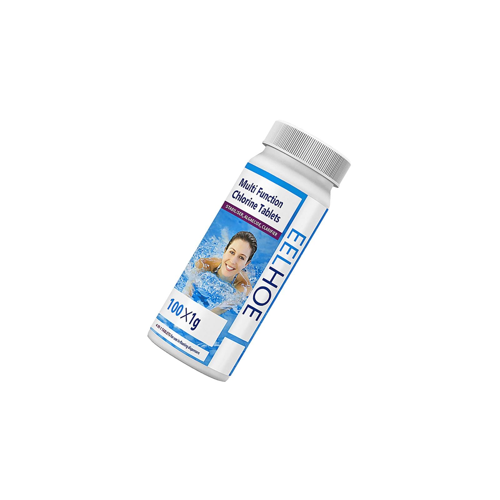 2xChlorine Tabs Multifunction Instant Disinfection for SPA Fish Pond Fountains