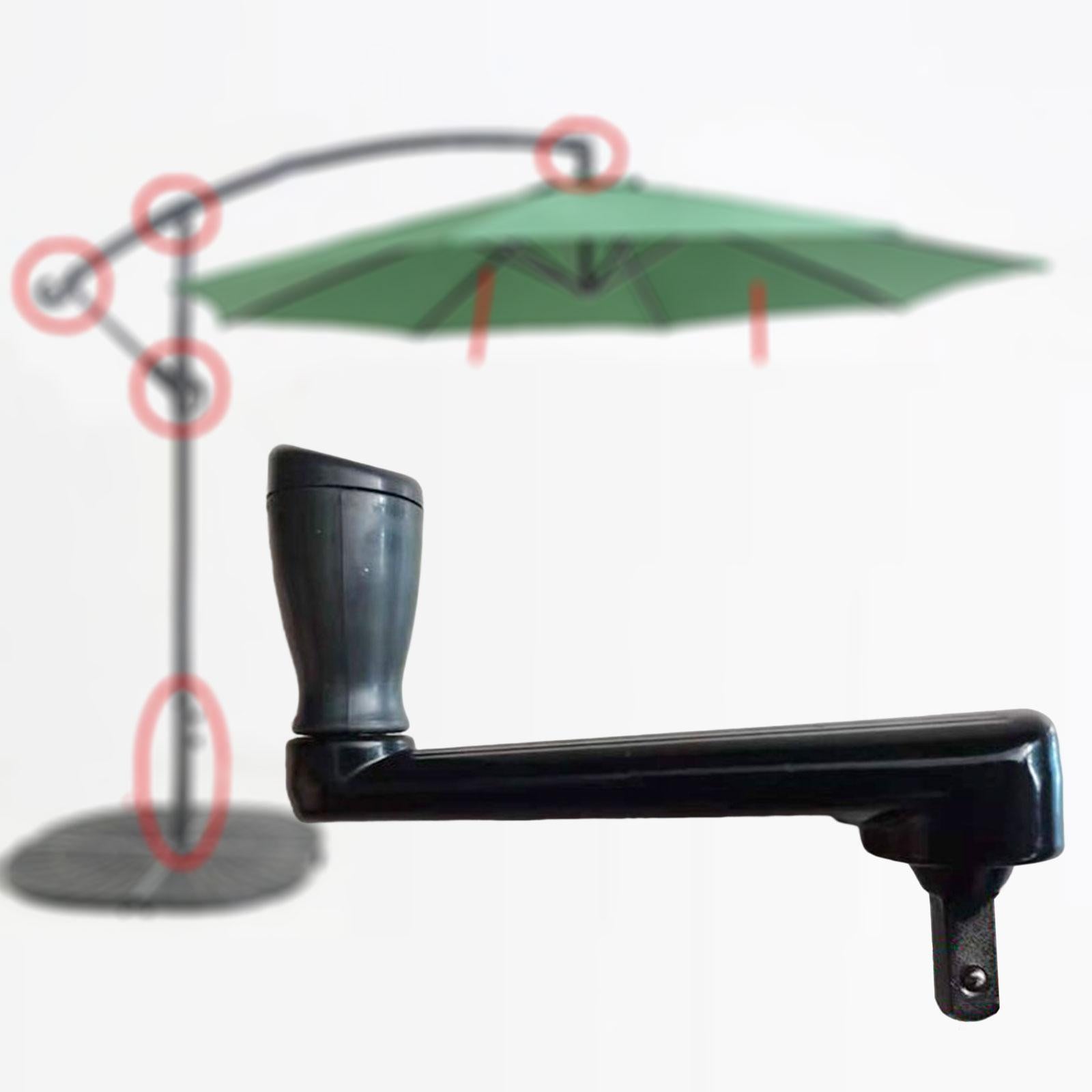3xUmbrella Rope Middle Pole Handle Metal Deck Replace for Bench Yard Courtyard