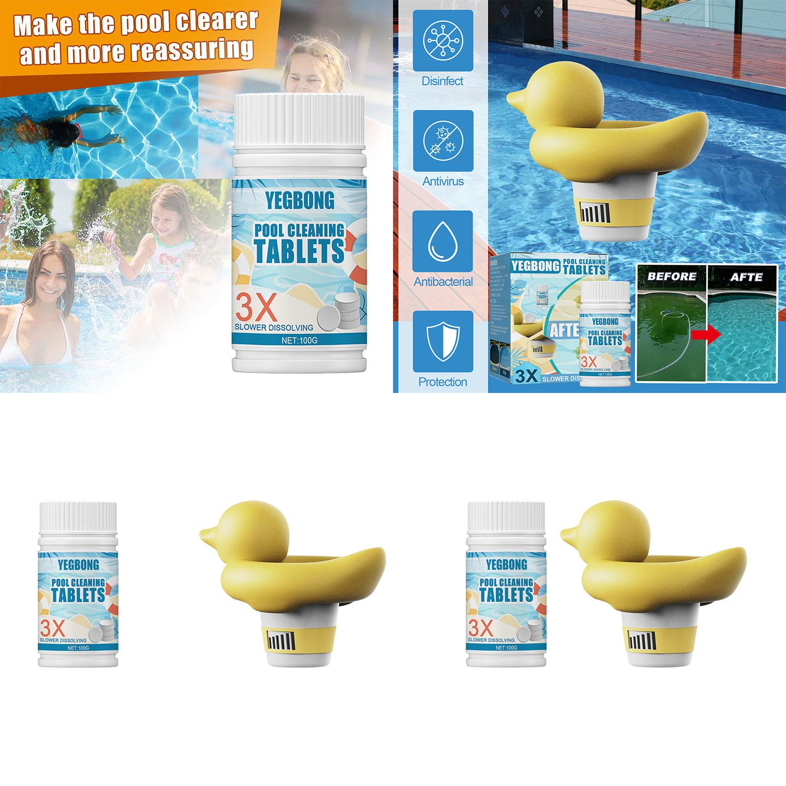 4xPool Cleaning Tools Durable Pool Accessory for Hot Tub Fountains Large Pools Tablet