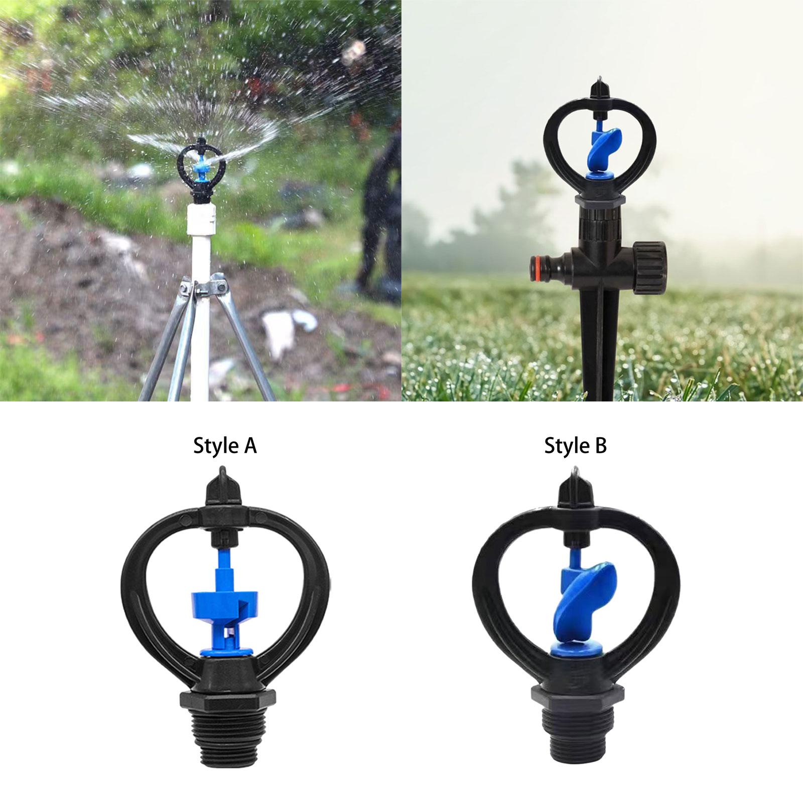 3x360 Degrees Lawn Irrigation Watering Sprinkler for Lawn Greenhouse Gardening Style A