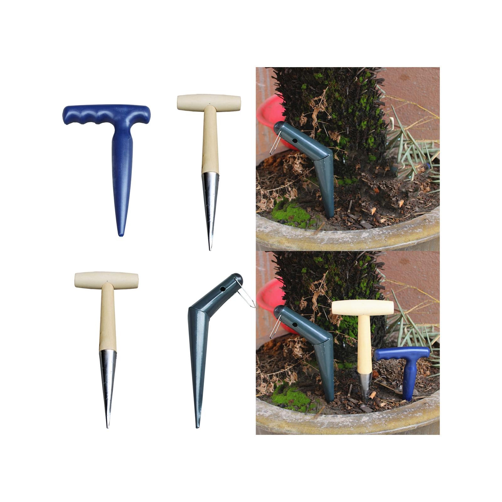 4xDibblers Bulb Planter for Garden Planting Flowers Tulips Transplanting Plants ABS