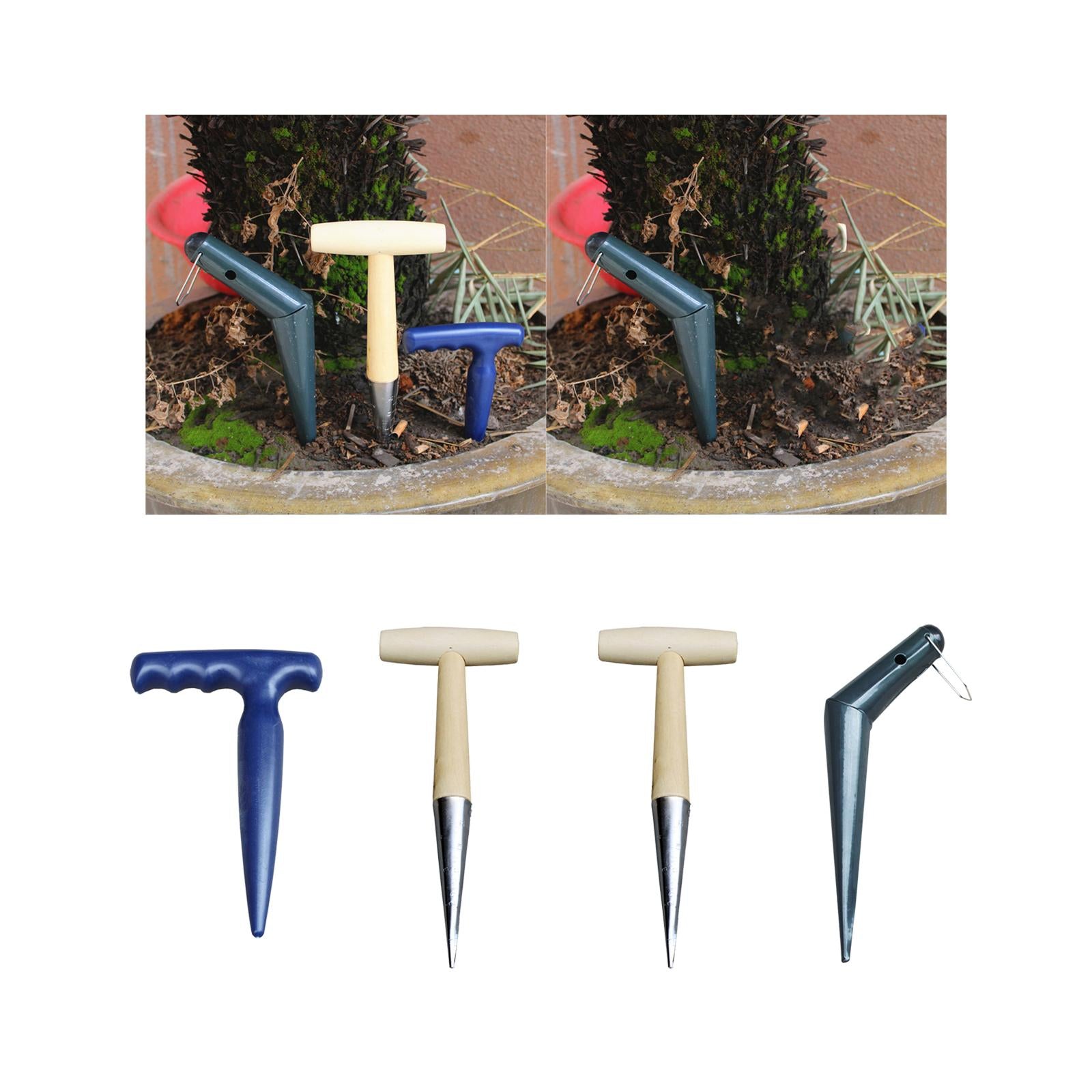 2xDibblers Bulb Planter for Garden Planting Flowers Tulips Transplanting Plants ABS