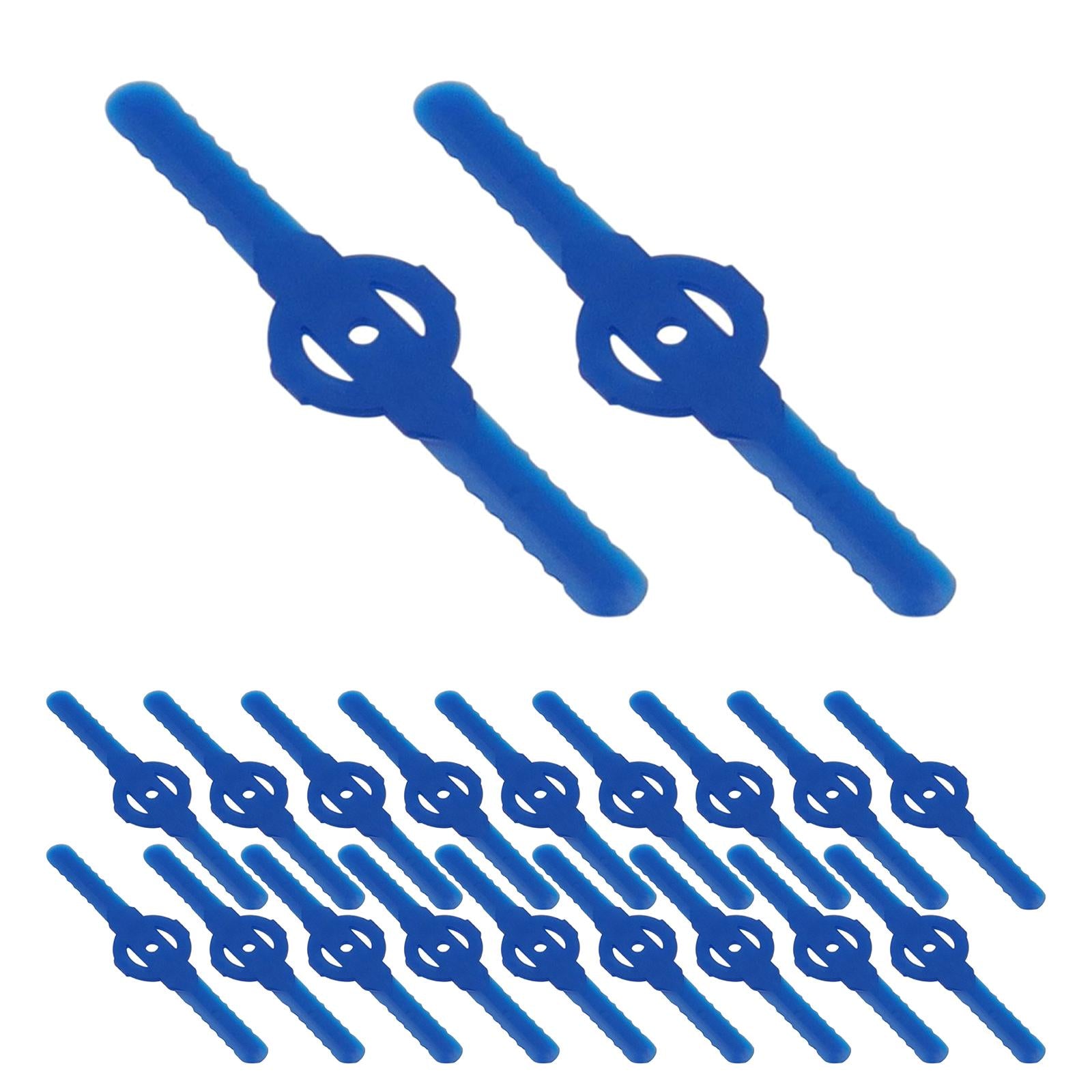 3x20 Pieces Blades Set Trimmer Blades Head for Cordless Grass Trimmer Strimmer blue