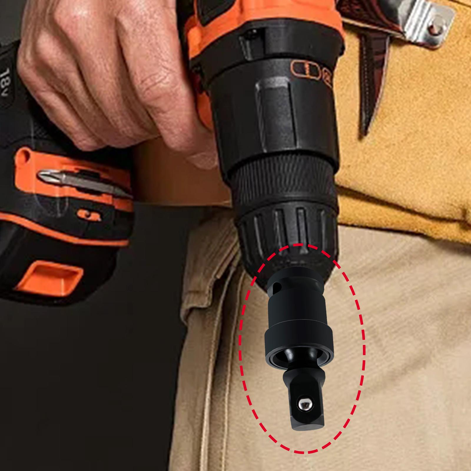 3xImpact Universal Joint Socket Swivel Portable Durable Universal Joint Swivel 360 degrees