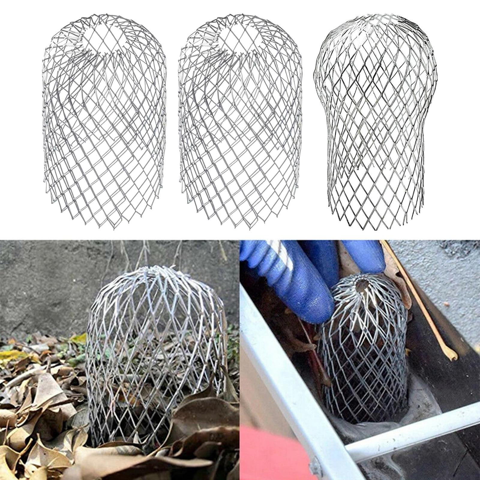 4xLeaf Filter Gutter Strainer Aluminum Downspout Filter for Leaves Roof S