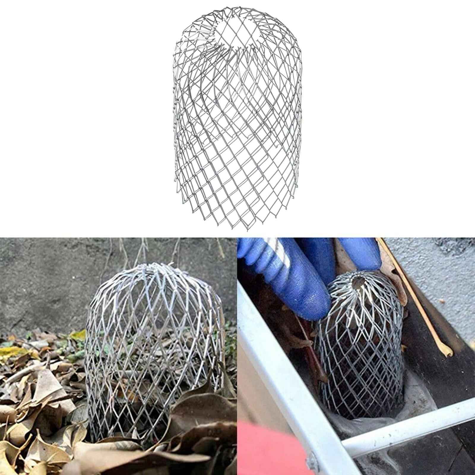 Leaf Filter Gutter Strainer Aluminum Downspout Filter for Leaves Roof L