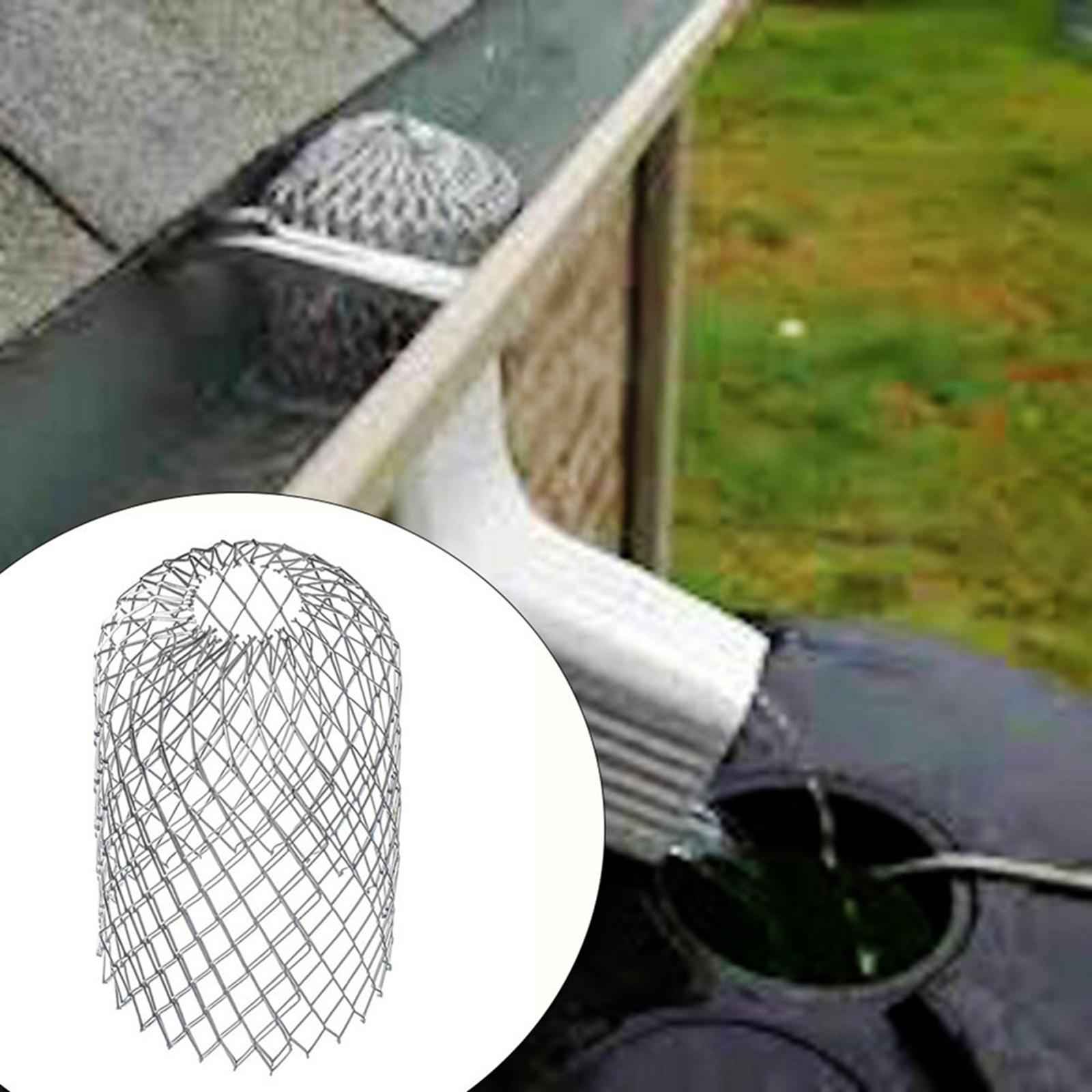 Leaf Filter Gutter Strainer Aluminum Downspout Filter for Leaves Roof L