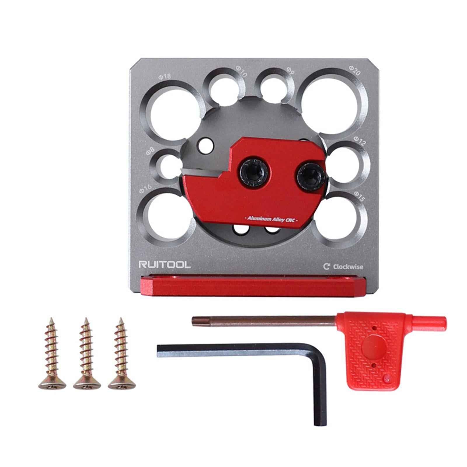 Aluminum Alloy Adjustable Dowel Maker Wood Dowel for Electric Drill Hardwood