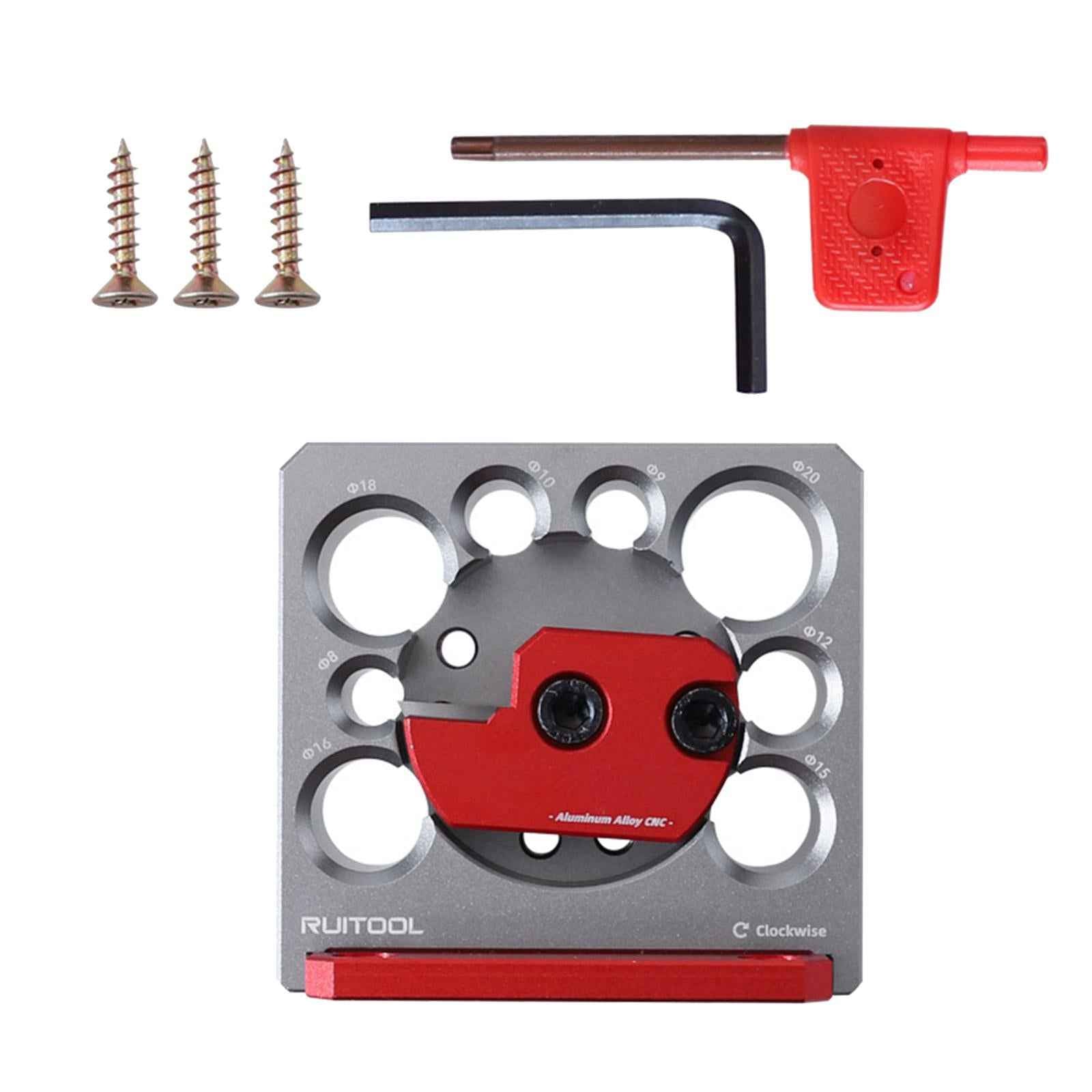 Aluminum Alloy Adjustable Dowel Maker Wood Dowel for Electric Drill Hardwood