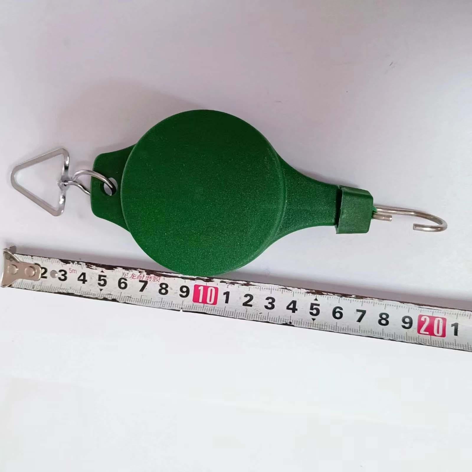2xPlant Pulley Retractable Hanger for Hanging Garden Baskets Pots Planter Pots Light Green
