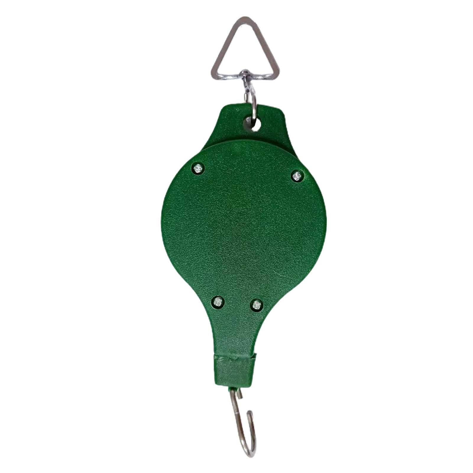 3xPlant Pulley Retractable Hanger for Hanging Garden Baskets Pots Planter Pots Light Green