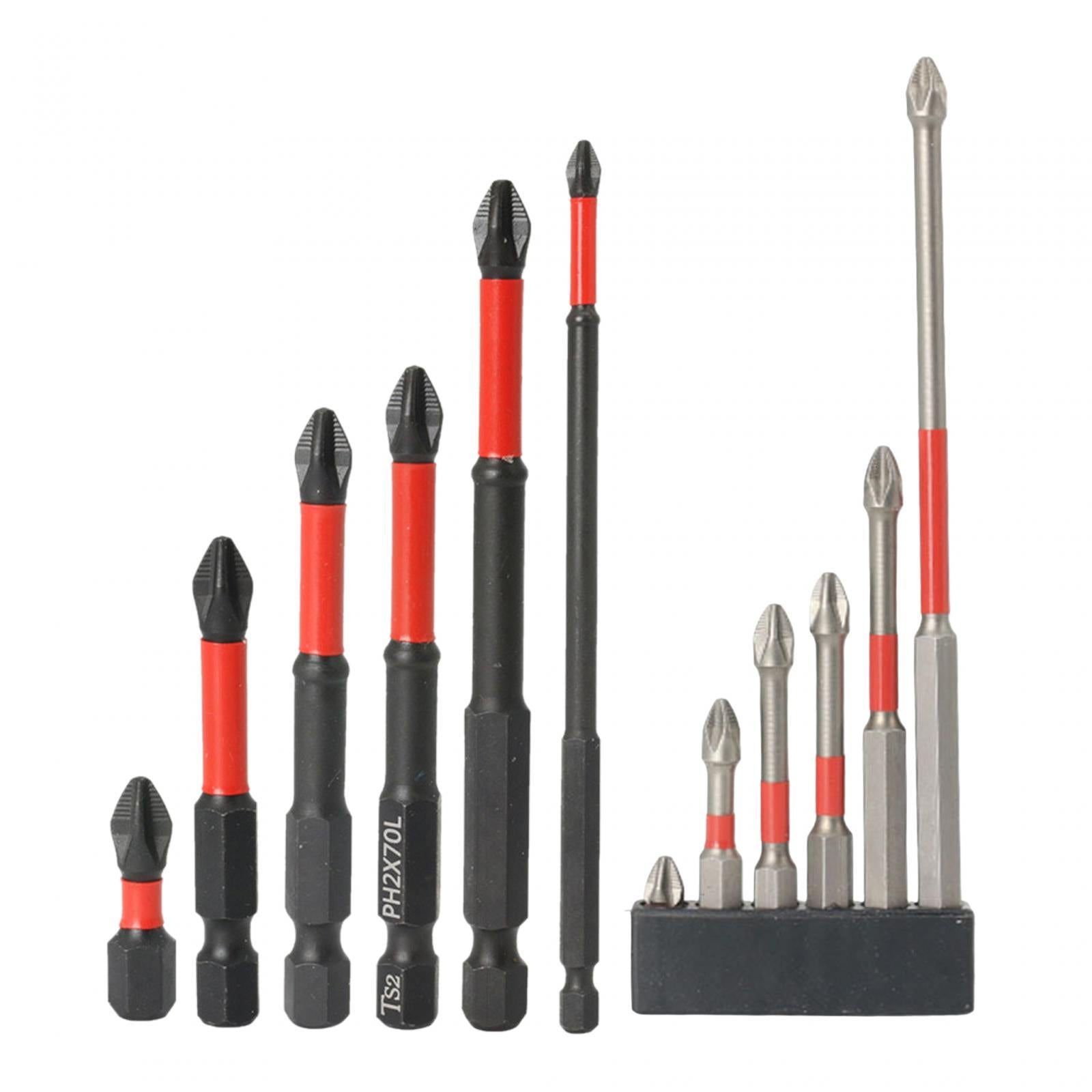 3x6 Pieces Cross Screwdriver Bit Cross Slot Screwdriver Bit Set for Car Garden Drill bit