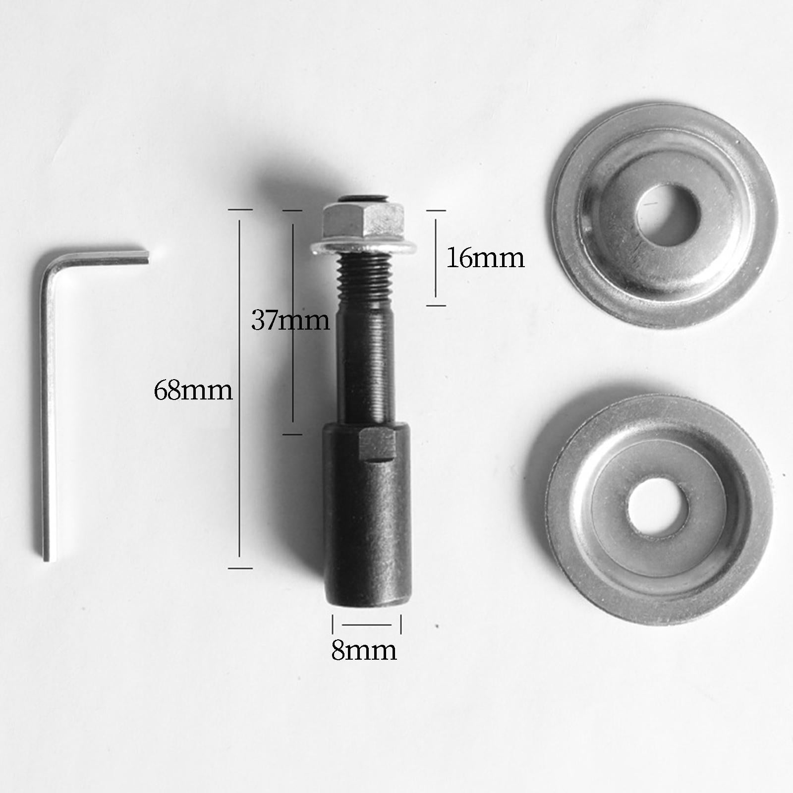 2xGrinding Wheel Shaft Buffing Arbor Threaded Shaft for Hair Wheel Fiber Wheel 8mm 92g