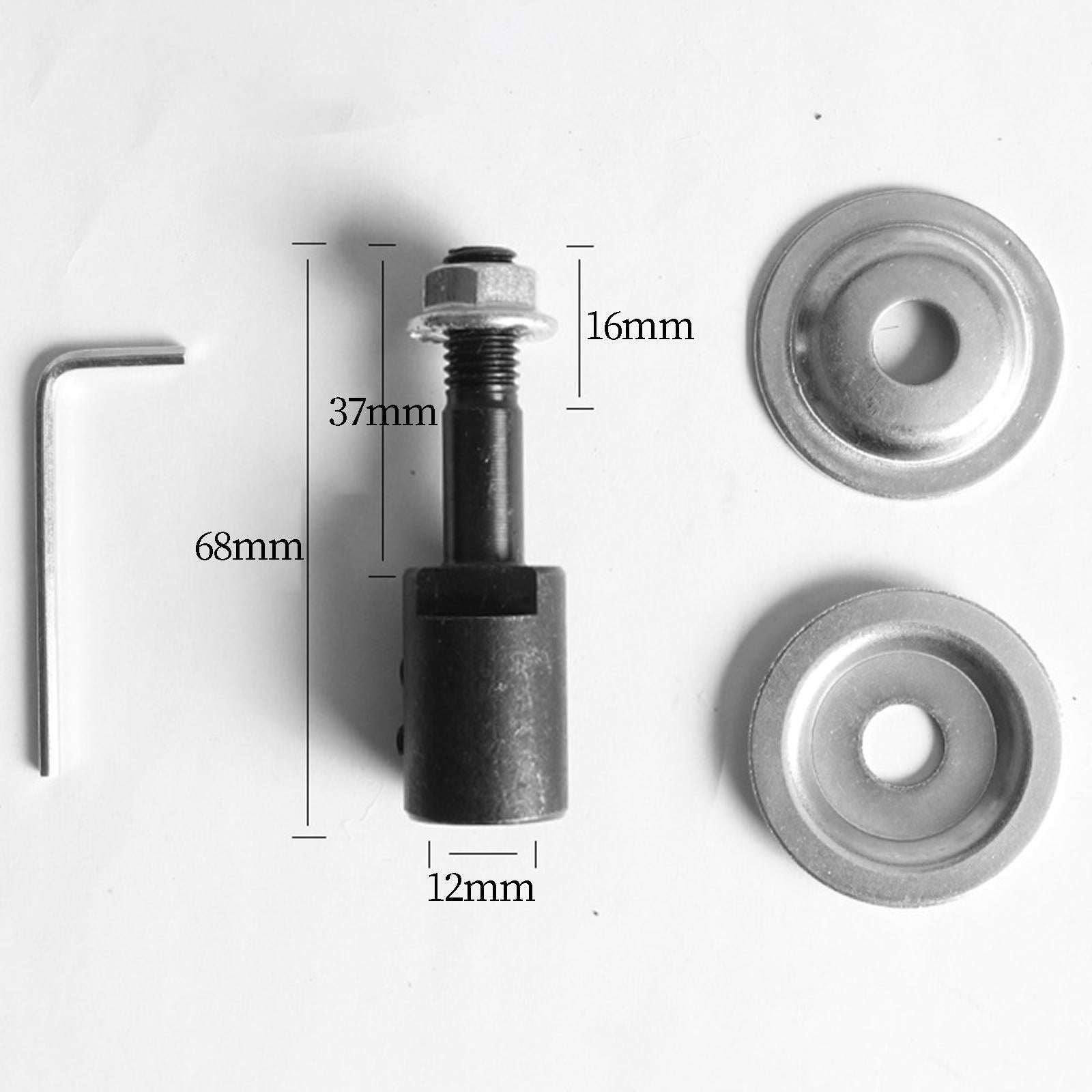 3xGrinding Wheel Shaft Buffing Arbor Threaded Shaft for Hair Wheel Fiber Wheel 12mm 97g
