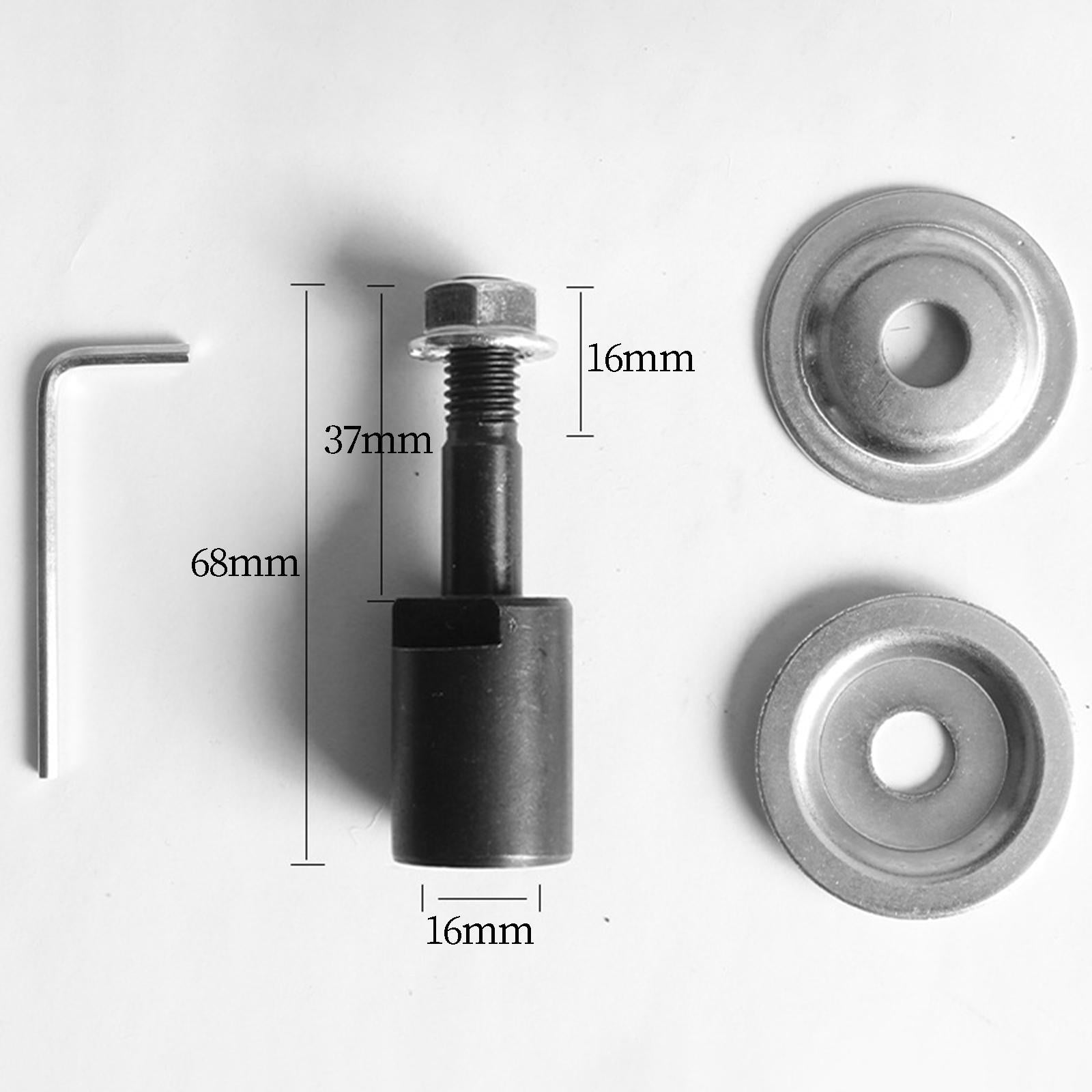 2xGrinding Wheel Shaft Buffing Arbor Threaded Shaft for Hair Wheel Fiber Wheel 16mm 106g