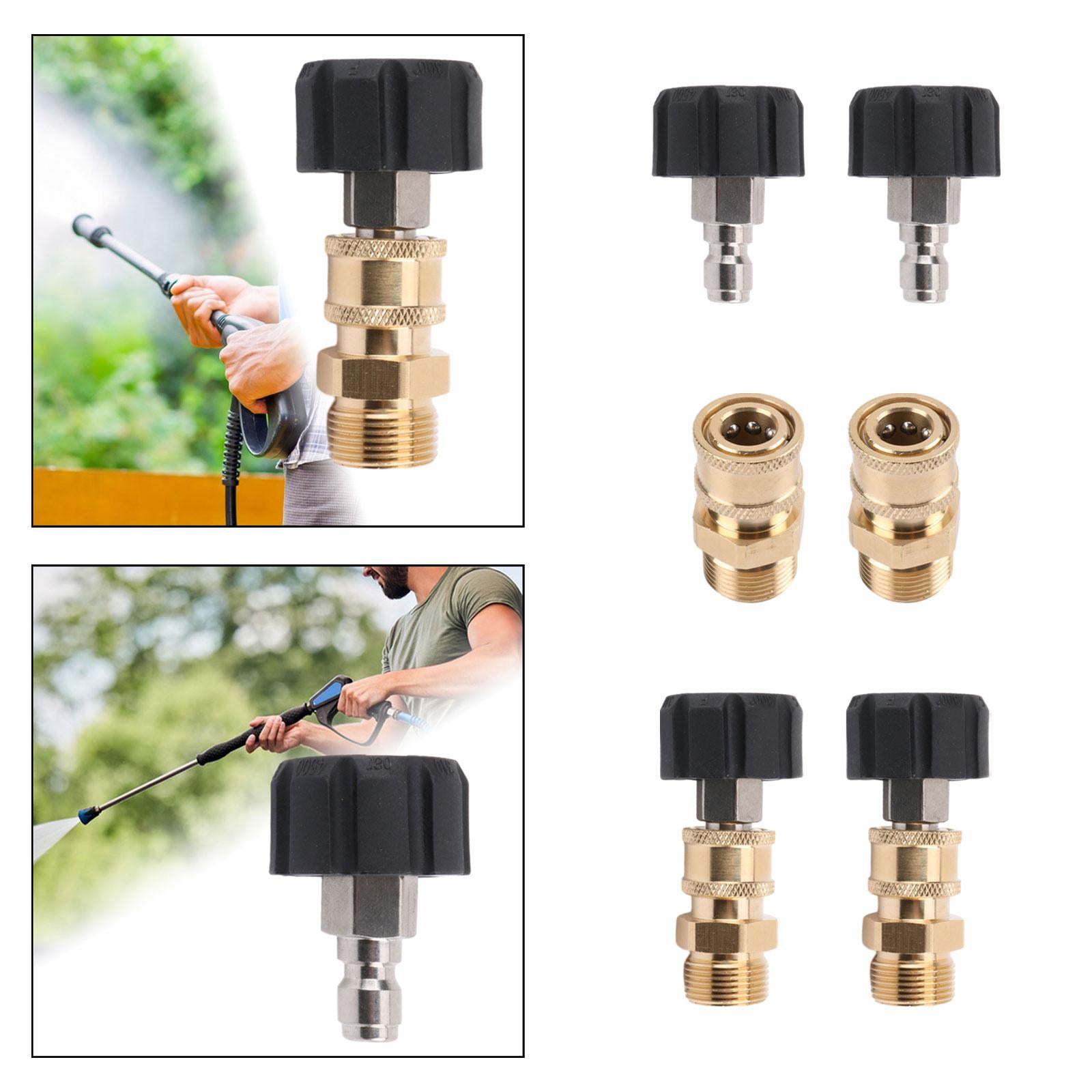 4xPressure Washer Adapter Household Sturdy Copper for Pressure Washer Fittings Male 14