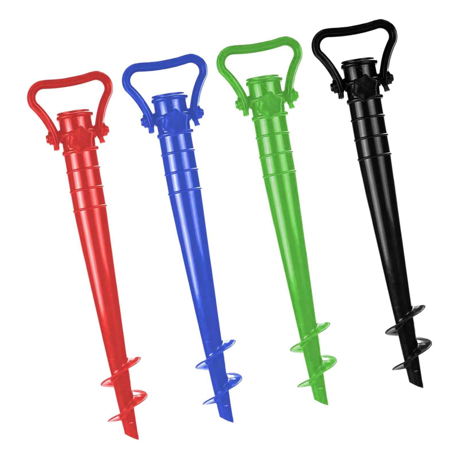 Beach Umbrella Stand Anchor Parasol Holder Anchor for Beach Barbecue Picnics Red