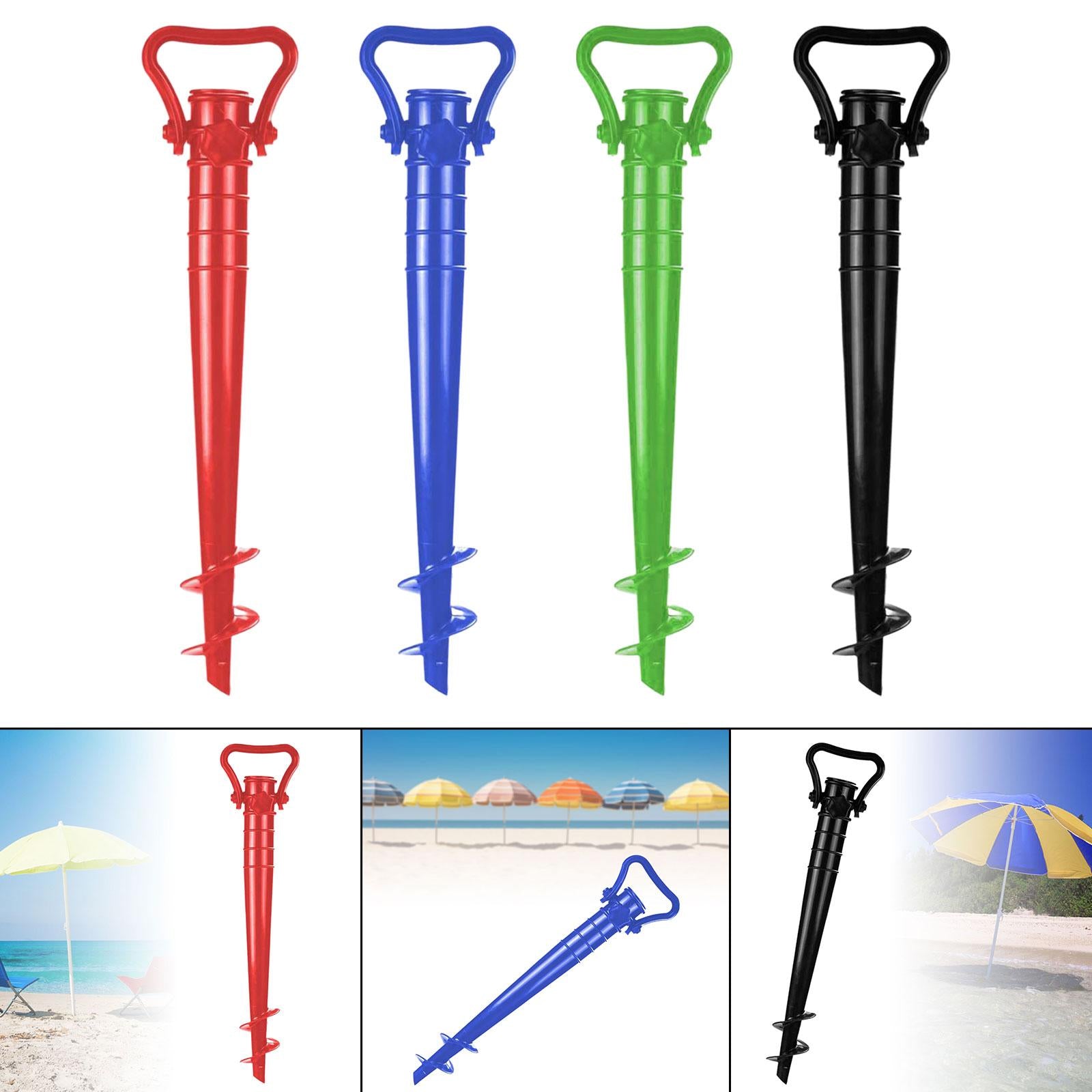 Beach Umbrella Stand Anchor Parasol Holder Anchor for Beach Barbecue Picnics Red