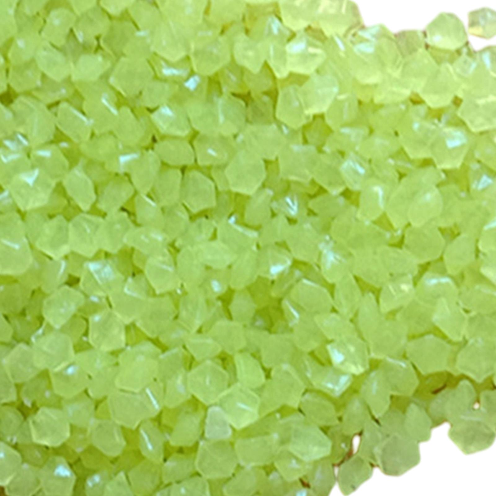 2x3-5mm Resin Glow in A Dark Pebbles Rocks Sand Accessory for Potted Plant Decor Yellow 50g