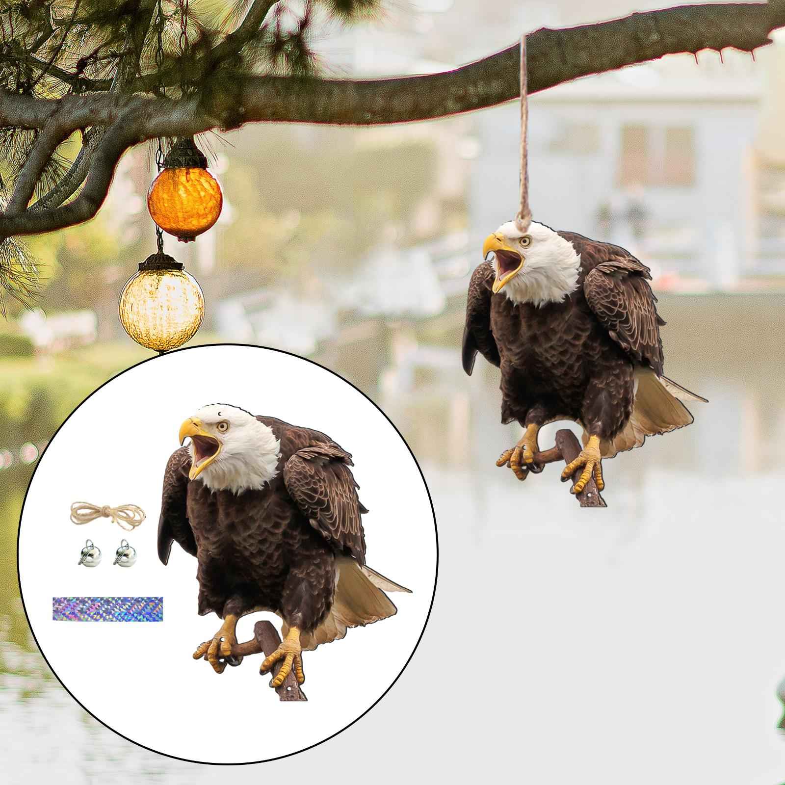 Fake Owl Decoration Realistic Owl to Keep Birds Away for Rooftops Yard Patio Style F