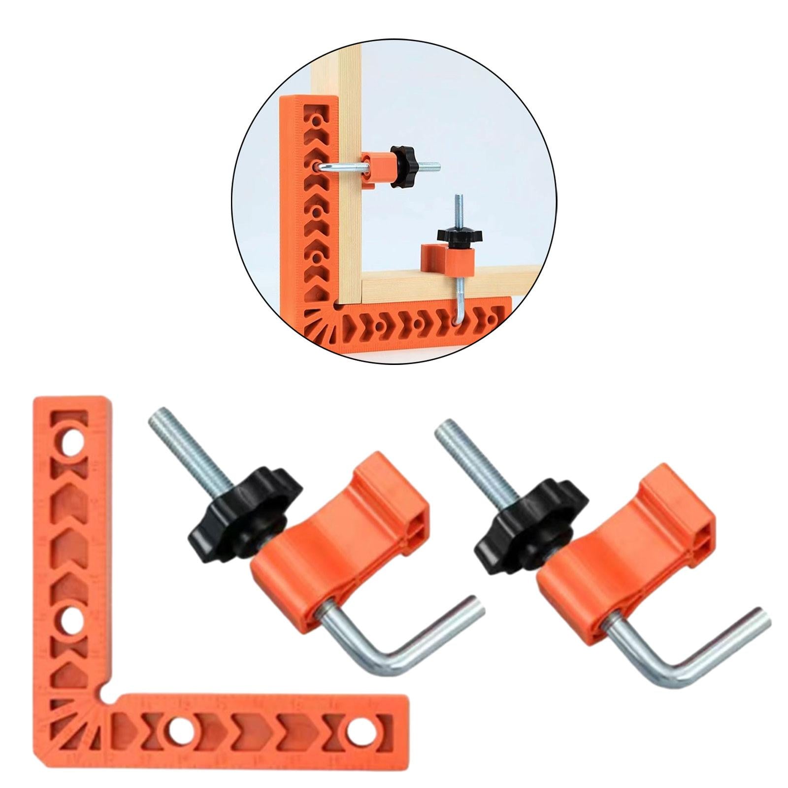 2x90 Degree Corner Clamp Right Angle Clamp for Drawers Picture Frames Cabinets 4inch