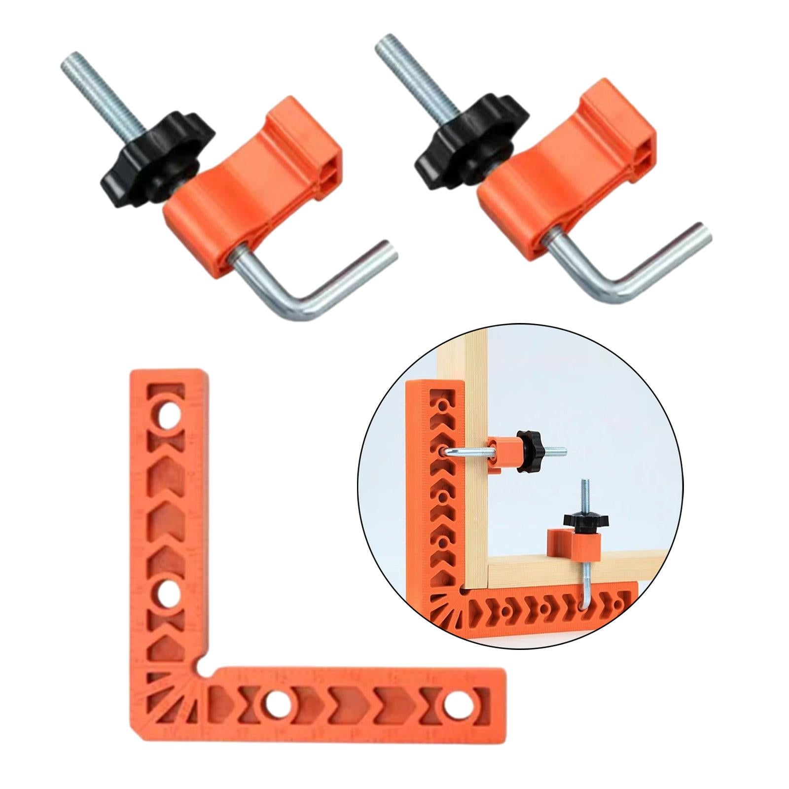 2x90 Degree Corner Clamp Right Angle Clamp for Drawers Picture Frames Cabinets 4inch